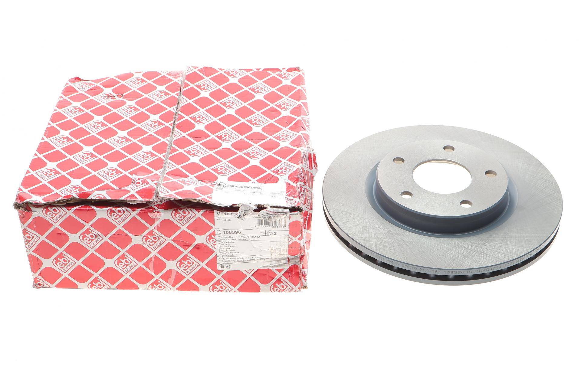 Диск гальмівний (передній) Nissan Juke/Tiida 10- (280x24) (з покриттям) (вентильований)