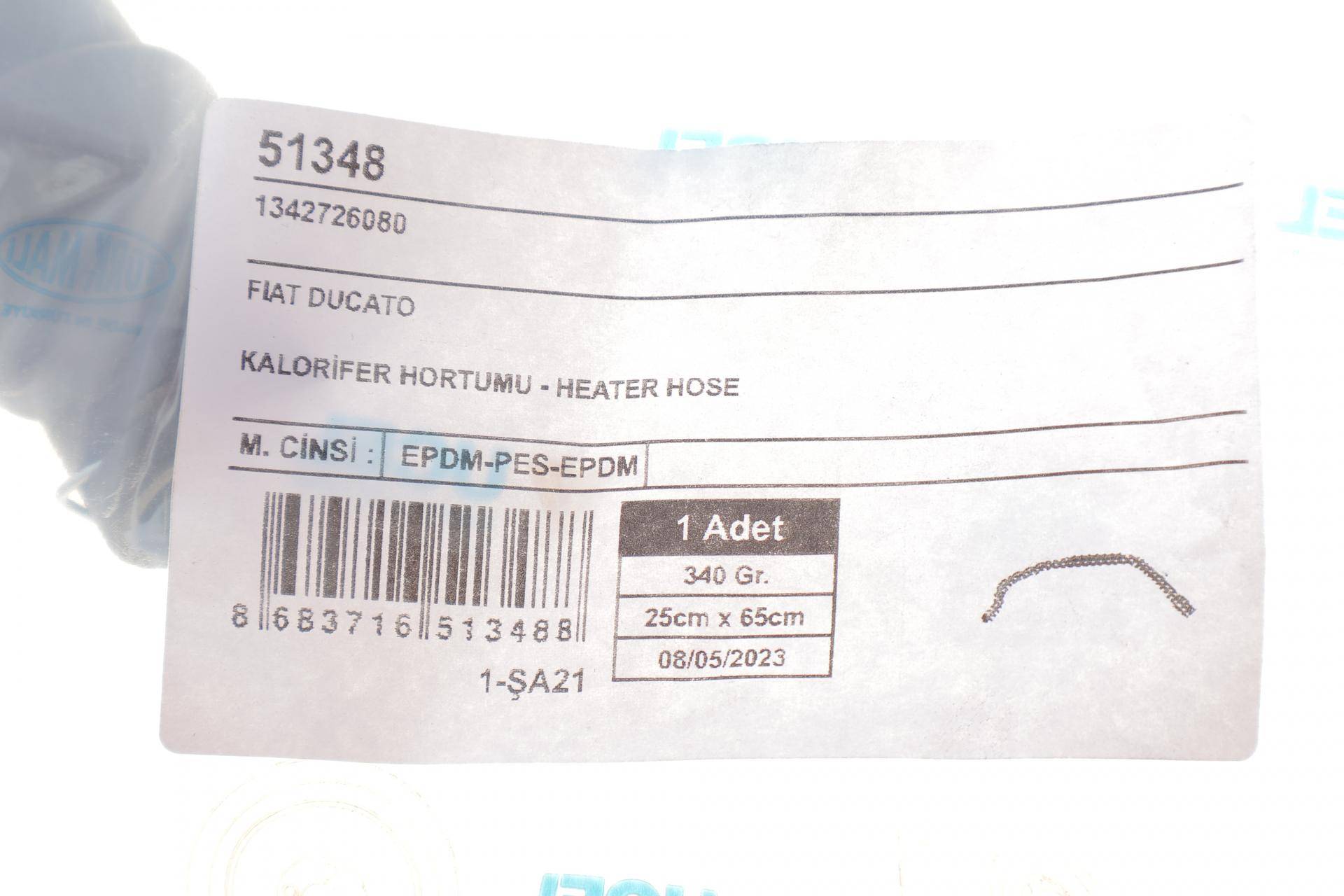 Патрубок пічки Fiat Ducato 2.3 JTD 06-