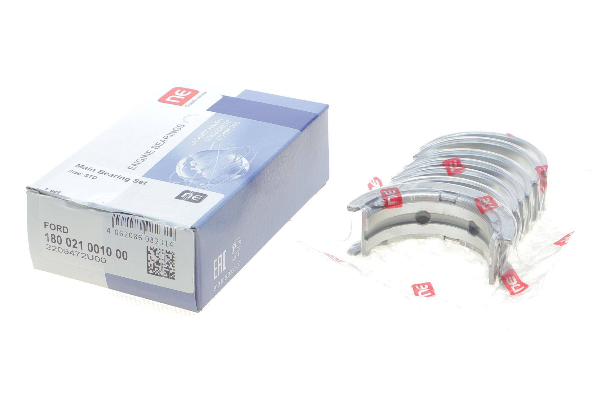 Вкладиші корінні Ford Focus/Mondeo 1.0 EcoBoost 12- (STD) = 6021090000