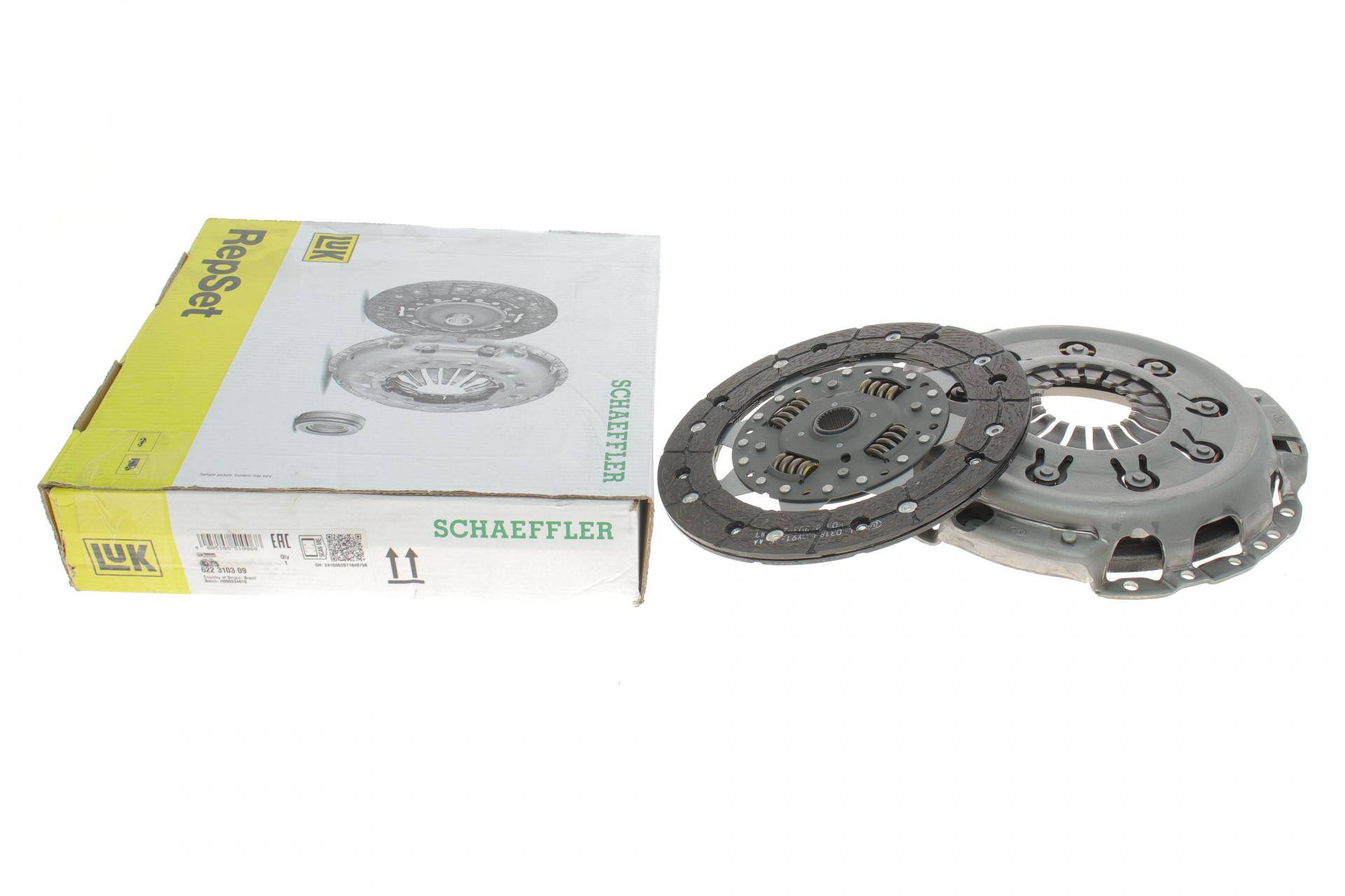 Комплект зчеплення Renault Kangoo 1.6 16V 08- (d=220mm), K4M, 78kw