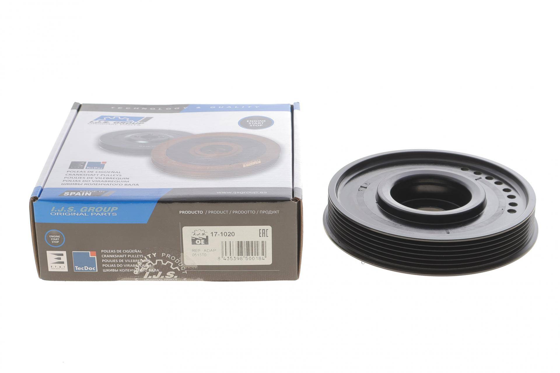 Шків колінвалу Citroen С3/С4/С5/Peugeot 206/307/407 1.4/1.6HDI 04-/Ford Focus 1.6TDCi 03-12 (6PK)