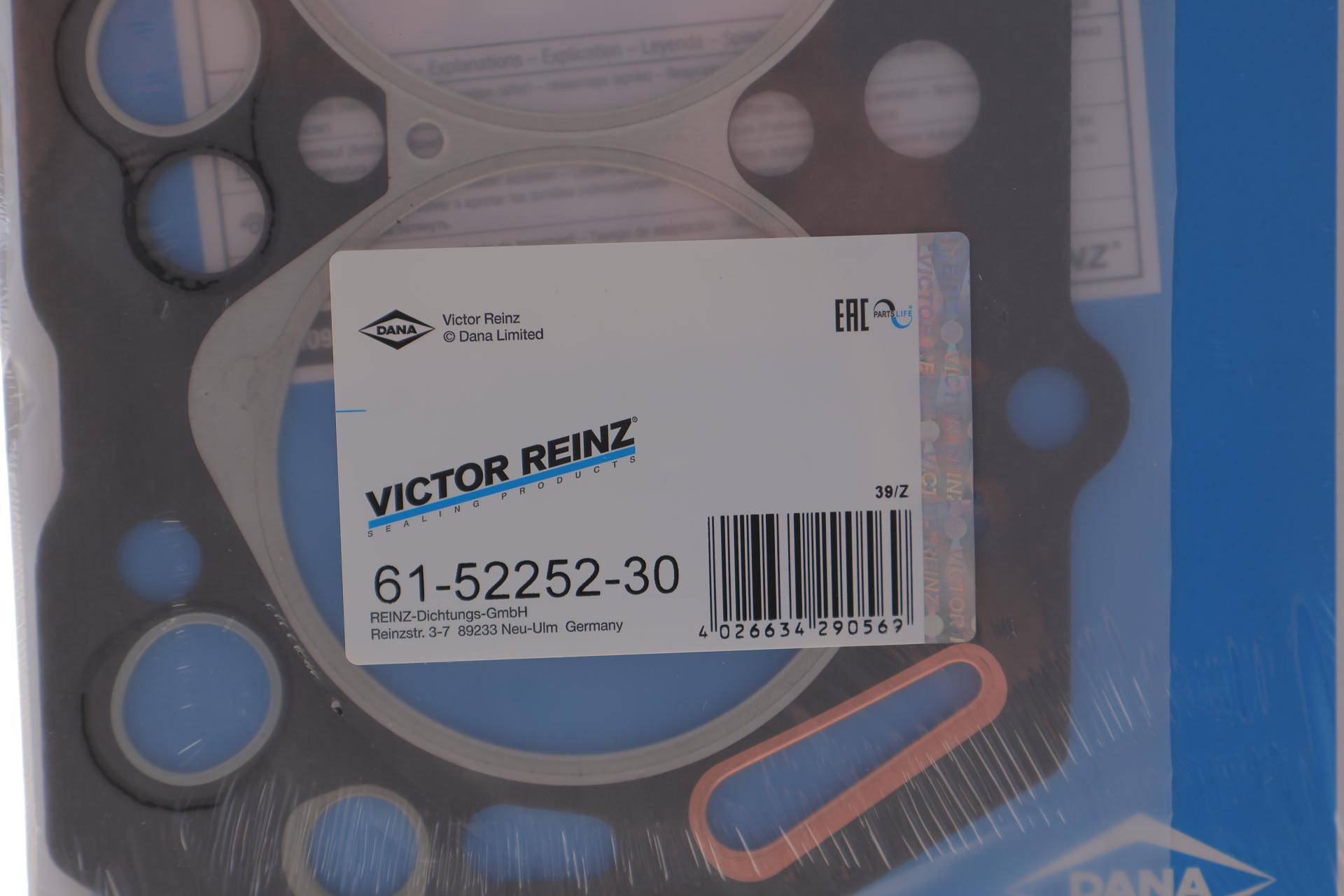 Прокладка ГБЦ Mitsubishi Pajero/Hyundai Porter 2.5TD 89-06 (4 метки) (1.55 мм)