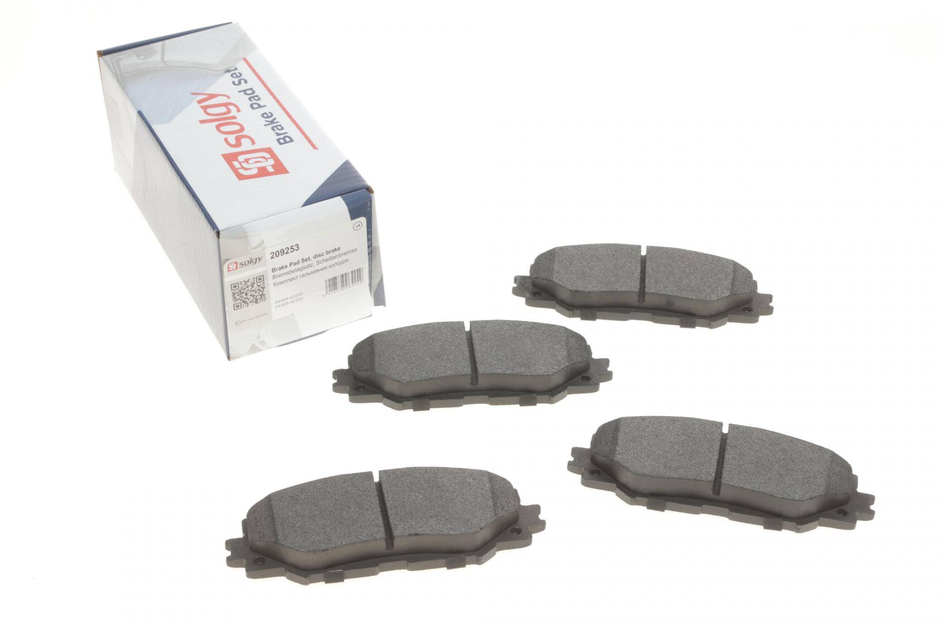 Колодки гальмівні (передні) Toyota Corolla 01-18/Auris 07-12/Rav4 III 05-/Yaris/Prius+ 12-