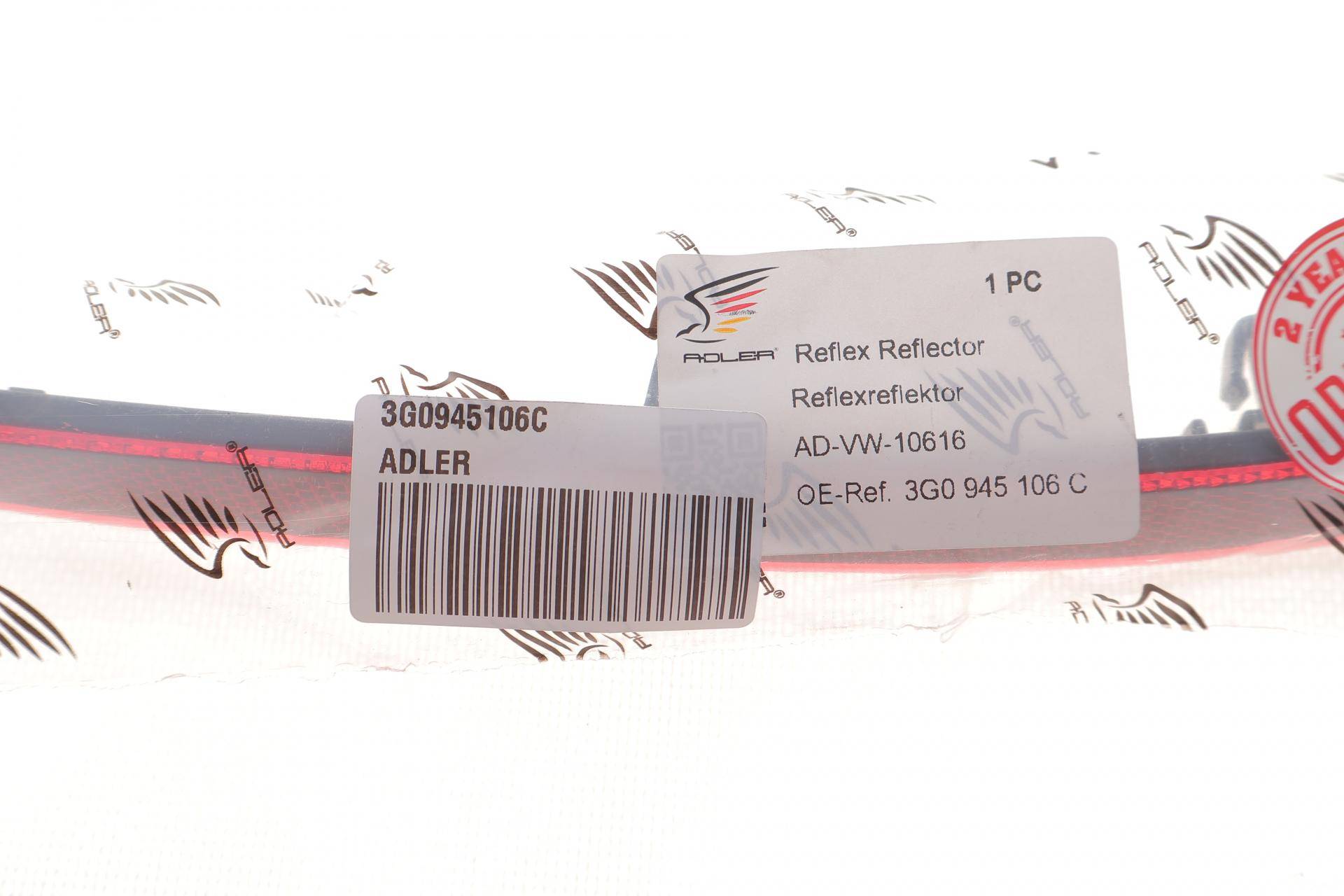 Світловідбивач бампера (заднього) VW Passat 14-24 (R)