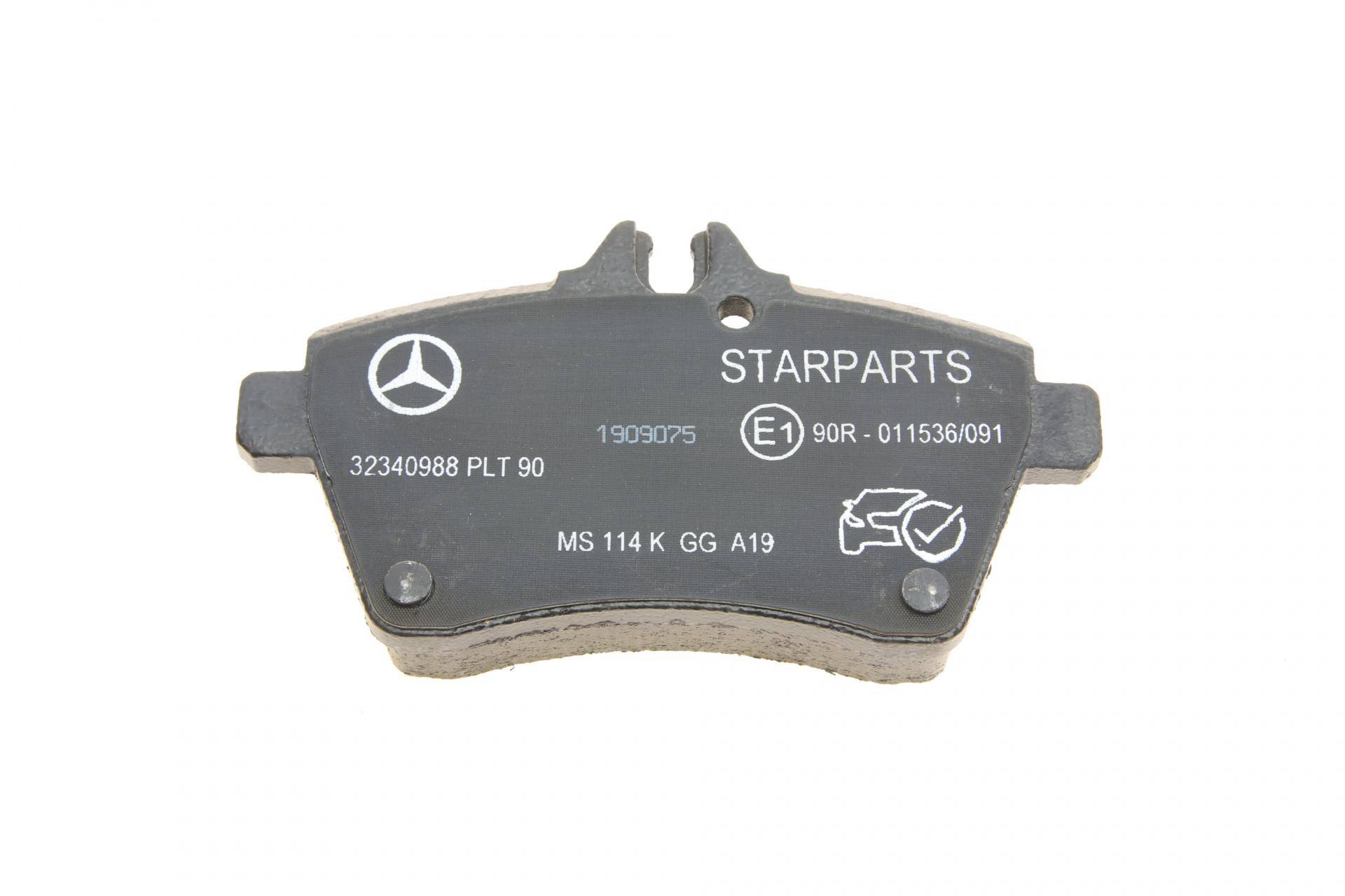 Колодки гальмівні (передні) MB A-class (W169) 04-12/B-class (W245) 05-11