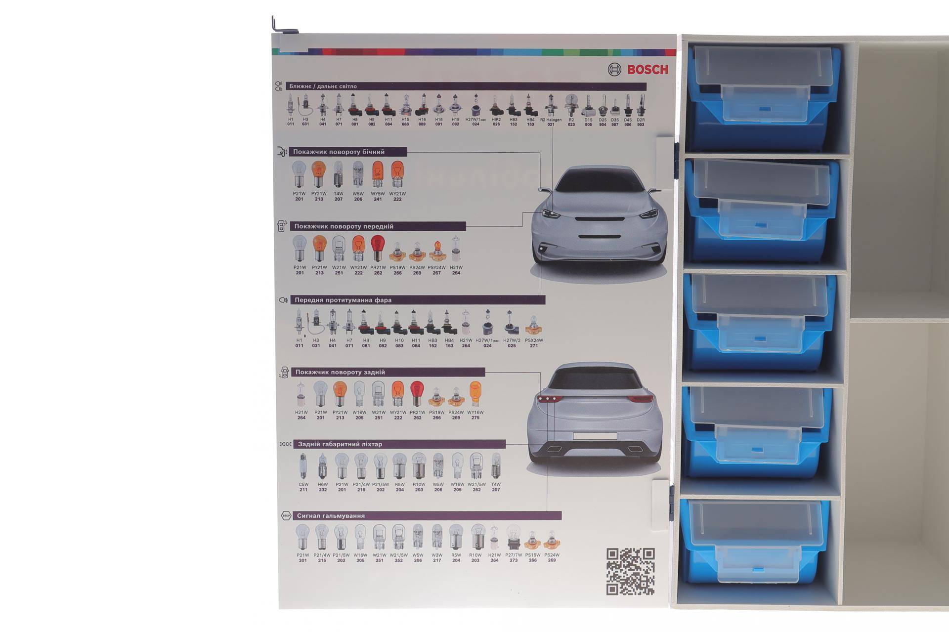 Брендований стенд-органайзер BOSCH (560х420х185 мм)