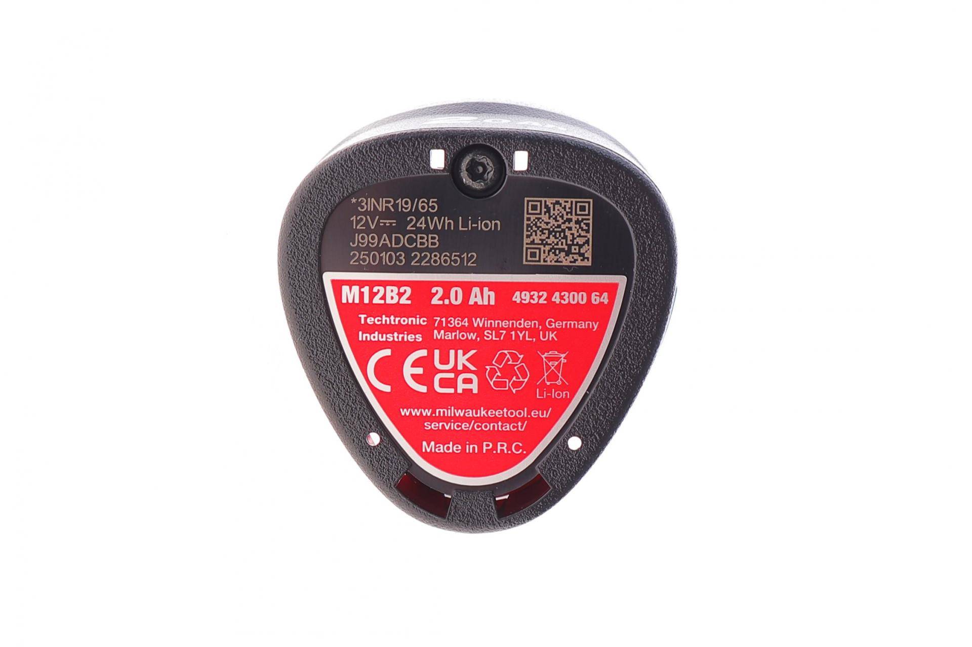 Акумулятор для електроінструменту M12 B2 Li-Ion 2Ah/12V