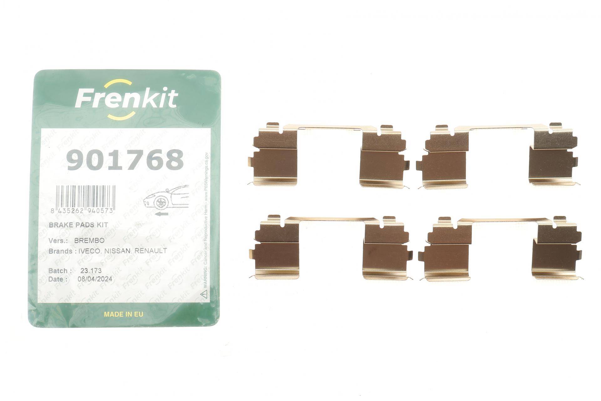 Планка супорта (переднього) прижимна (к-кт) Iveco Daily IV 06- (Brembo)