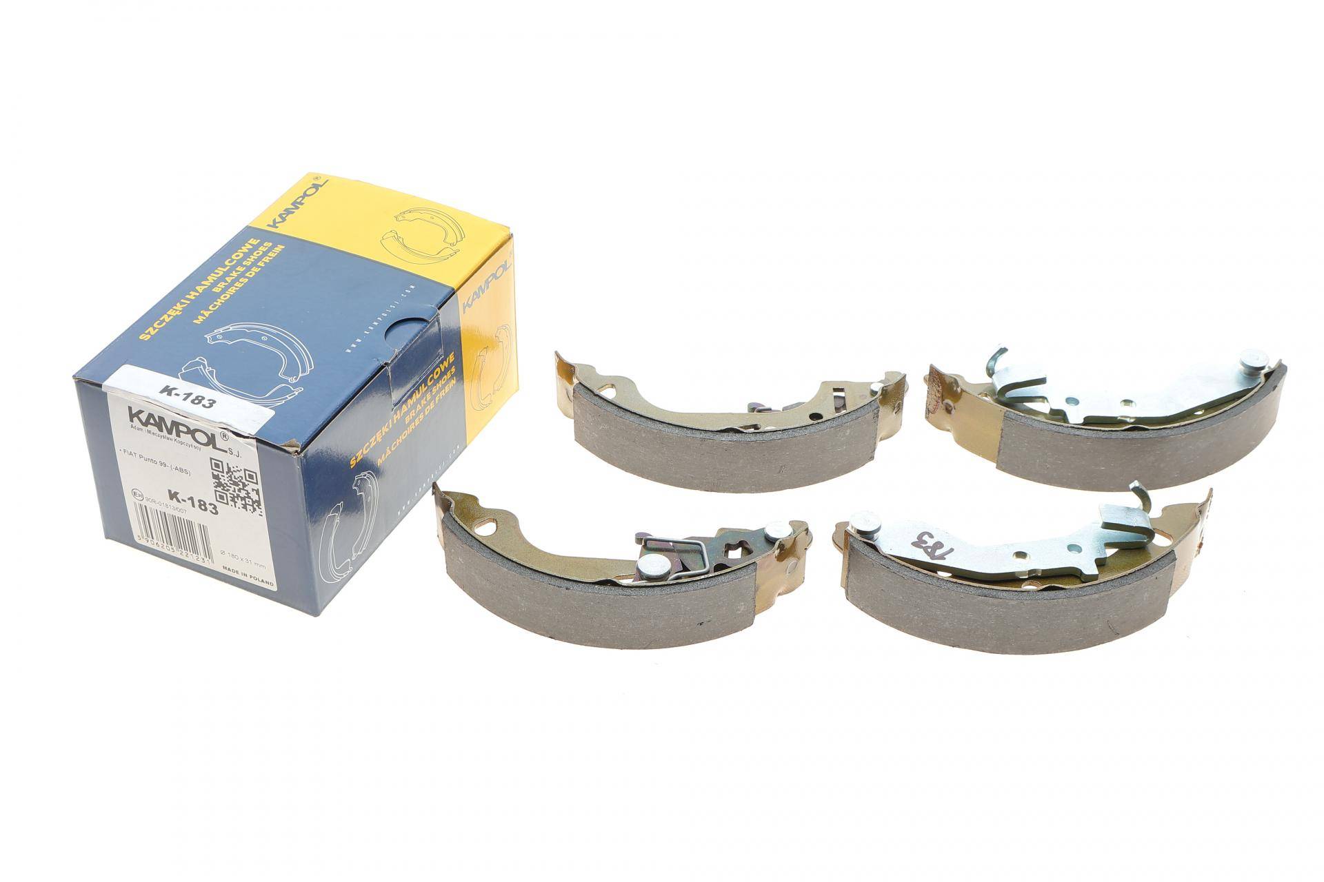 Колодки гальмівні (задні) Fiat Punto 99- (барабанні) (180x31)