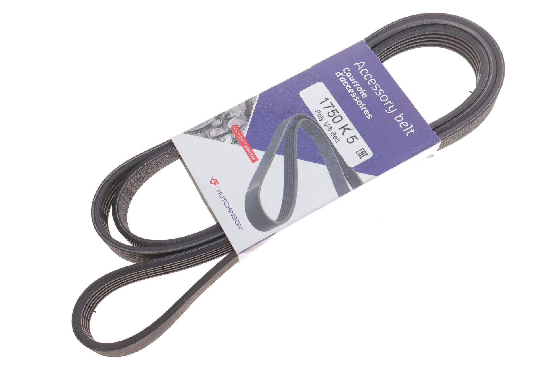 Ремінь генератора Renault Kangoo 1.4/1.6i, 97- (5PK1750)