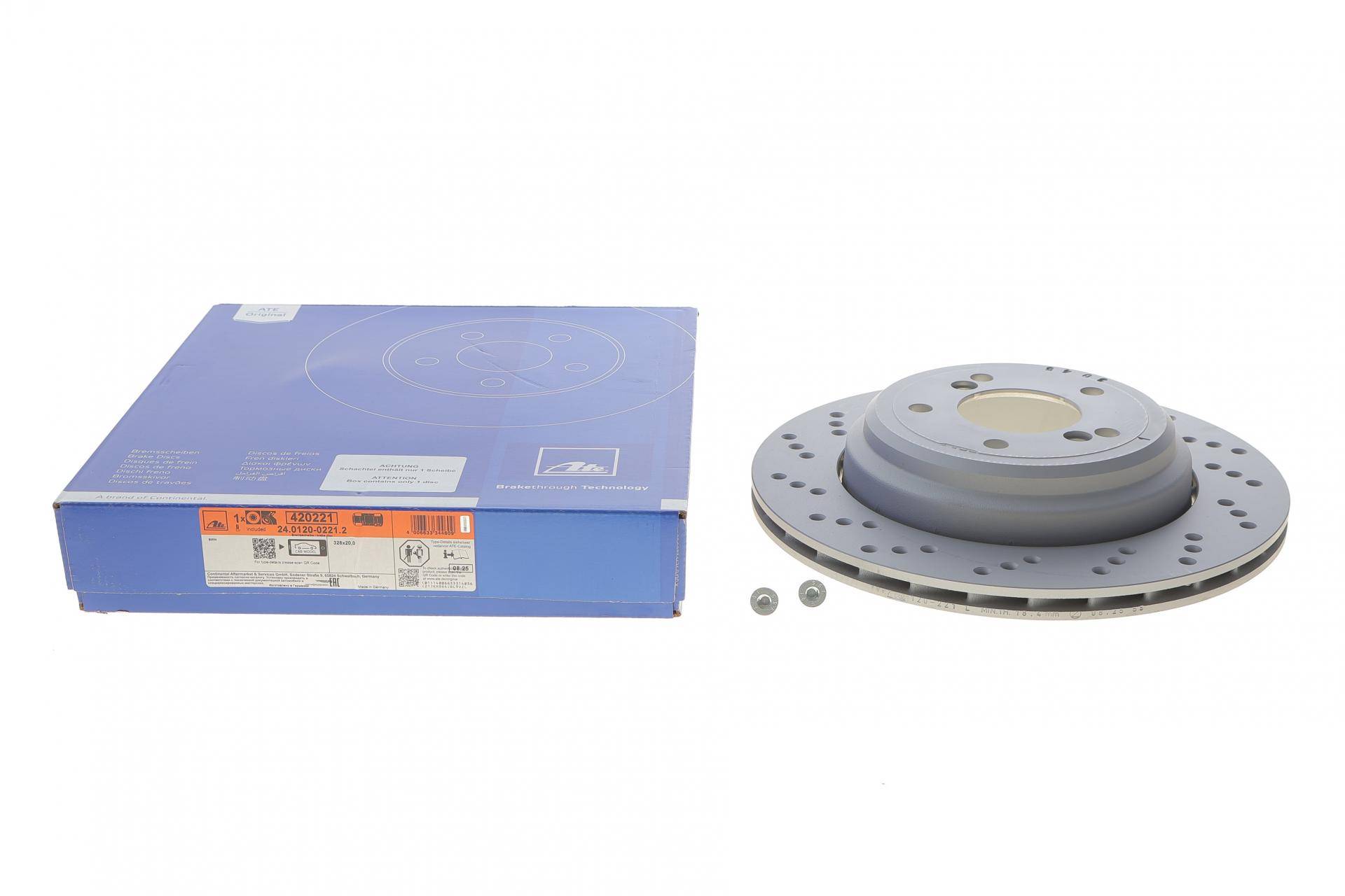 Диск гальмівний (задній) (L) BMW 3 (E46) M3 00-/Z4 (E85/E86) M 06- (328x20) (з покриттям) (вентильований)