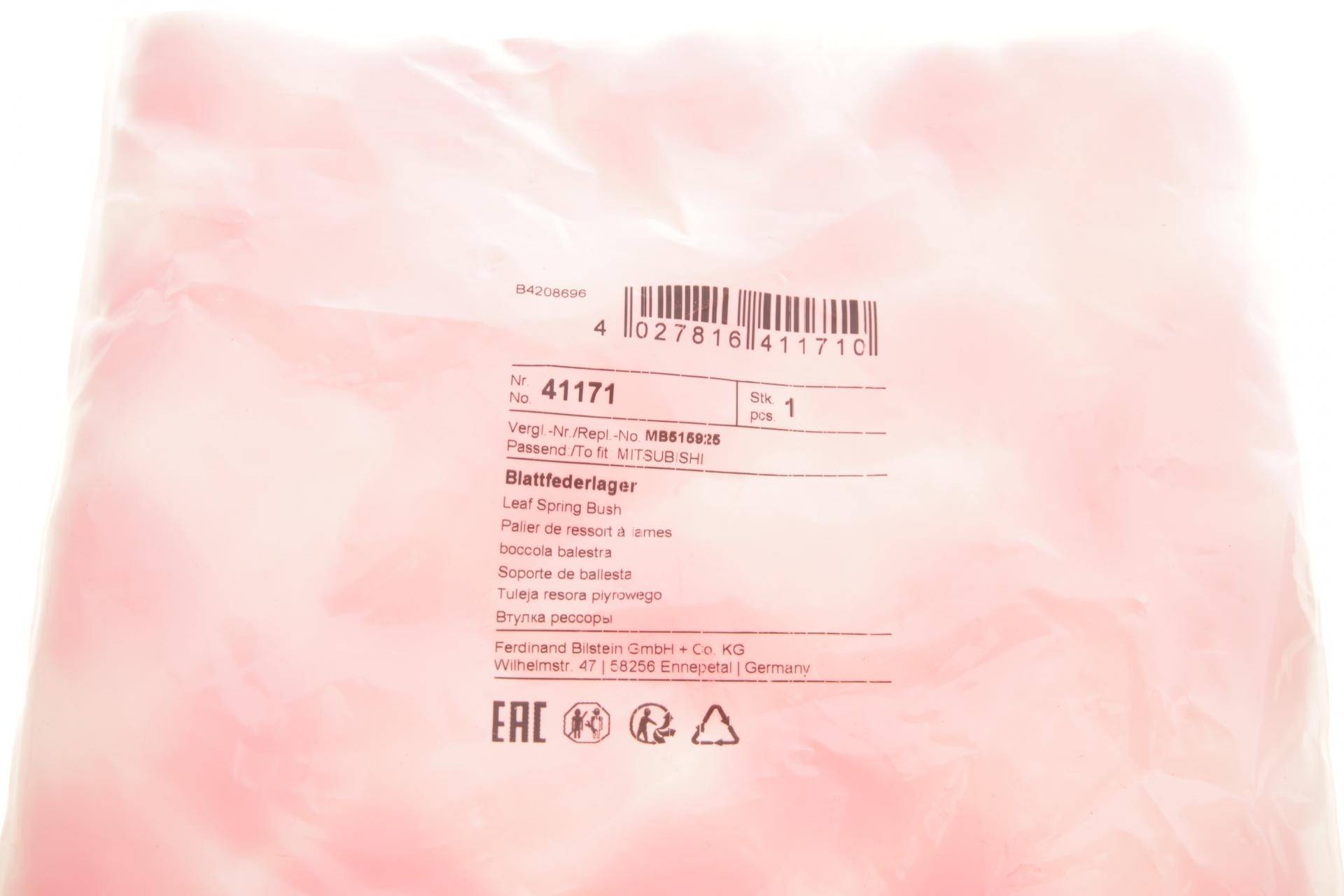 Сайлентблок ресори (задня/спереду) Mitsubishi L200 2.5DI 4x4 96-11