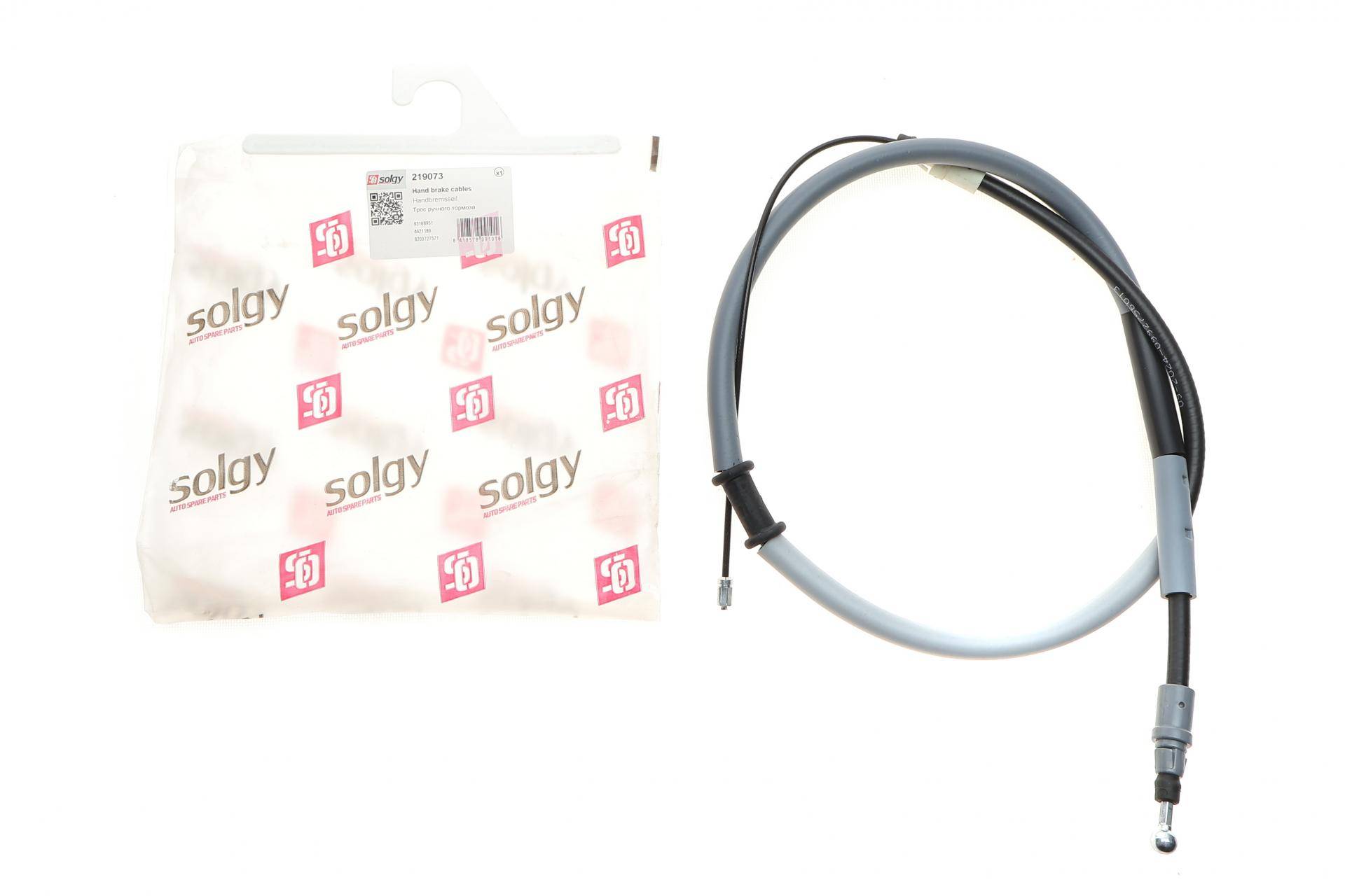 Трос ручника Renault Master 10- (RWD) (спарка) (1490/1142 мм)