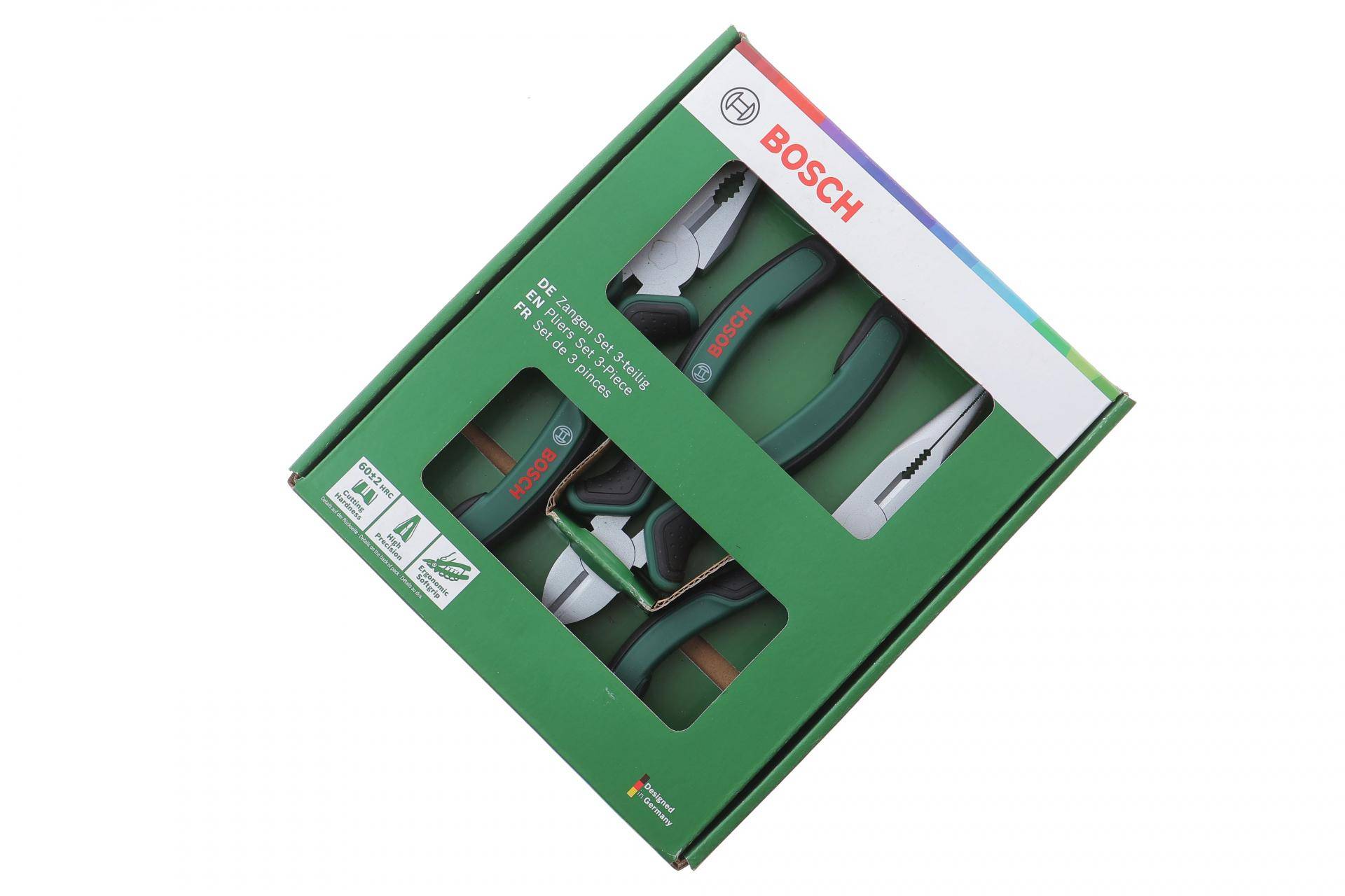 Плоскогубці Bosch 3 од.(комбіновані,бічні,посилені)