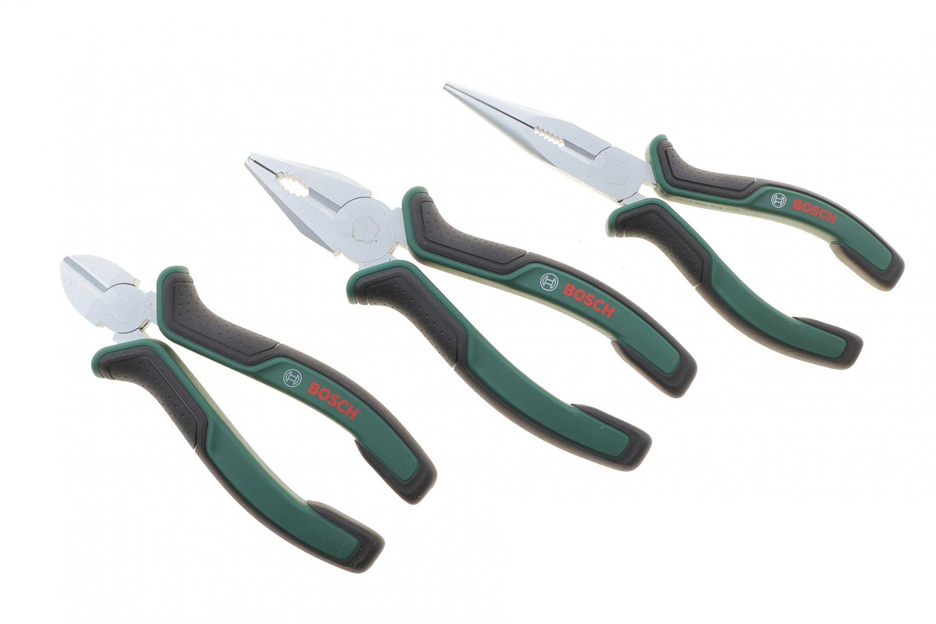 Плоскогубці Bosch 3 од.(комбіновані,бічні,посилені)