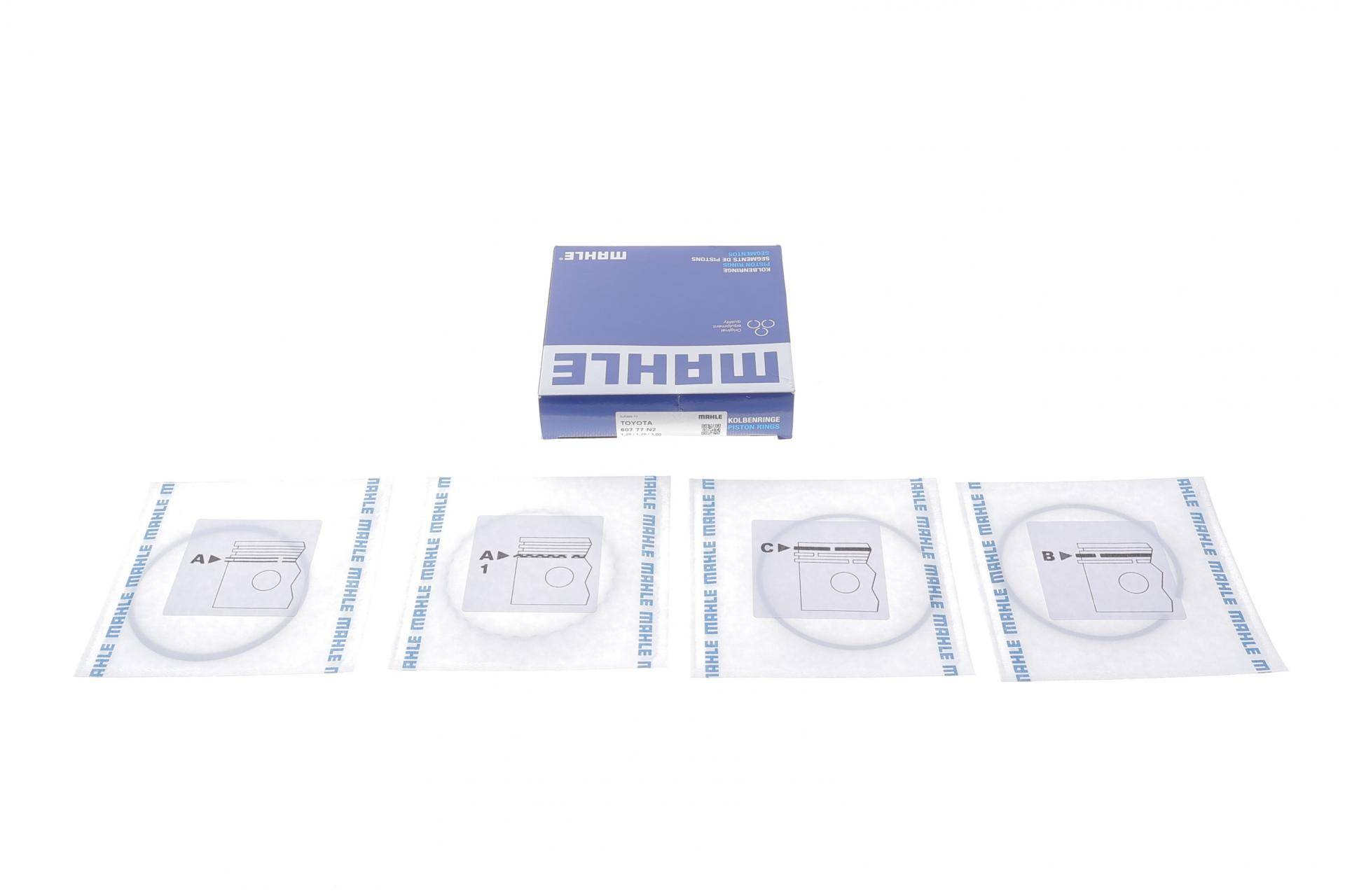 Кільця поршневі Toyota Auris/Avensis/Corolla 1.4-1.8 03-13 (79.50mm/+0.50)