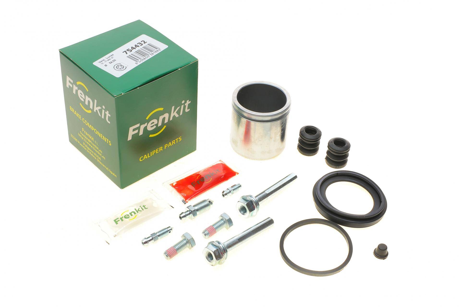 Ремкомплект супорта (переднього) VW Passat 96-00 (d=54mm)(TRW)(+1 поршень/направляюча) SuperKit