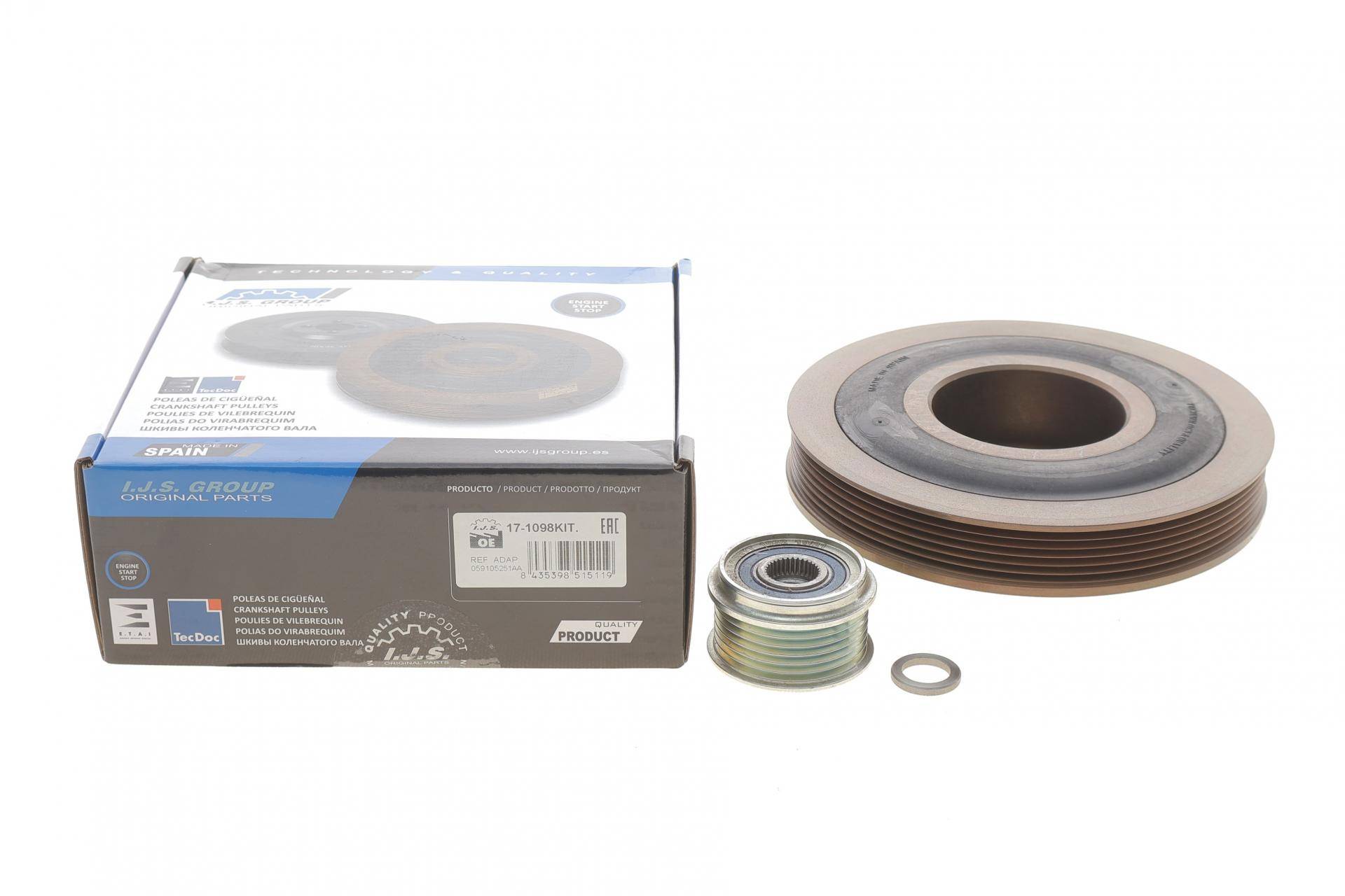 Шків колінвалу Audi A6/Q7VW Touareg 2.7/3.0TDI 02- (6PK)