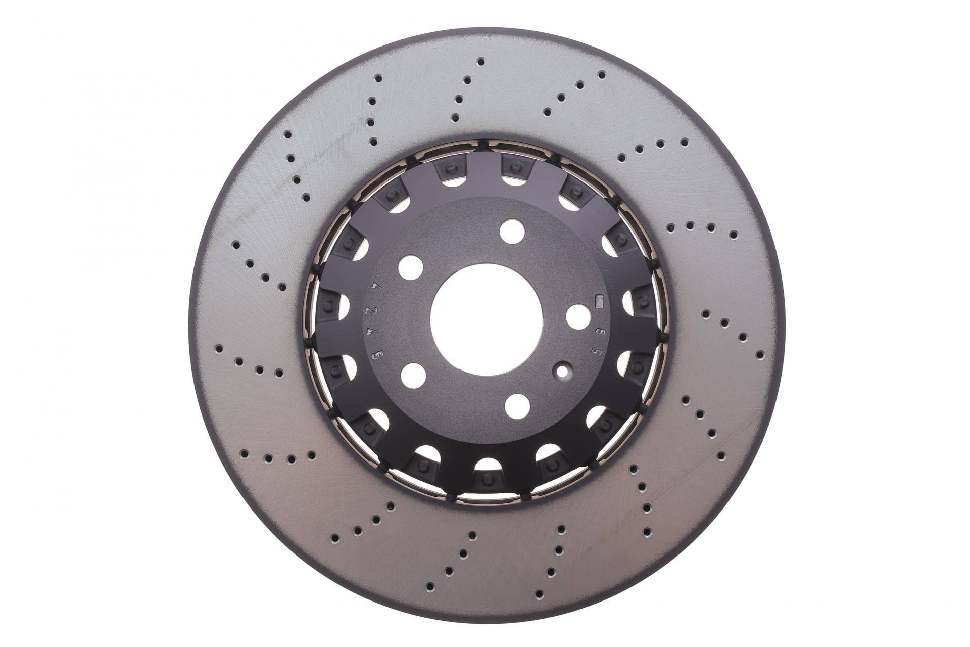 Диск гальмівний (передній) Audi RS4/RS5 12- (374x36) (з покриттям) (з отворами) (вент)