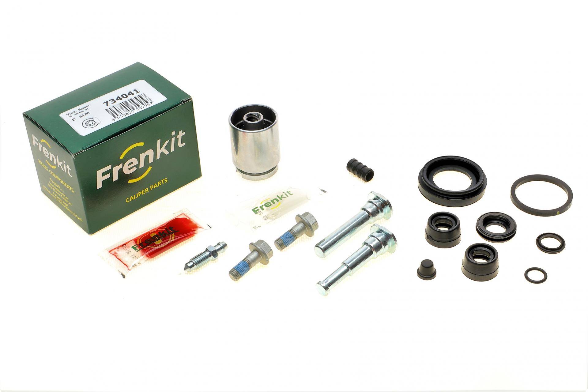 Ремкомплект супорта (заднього) Kia Picanto 1.0/1.1 04- (d=34mm) (+ поршень/направляюча) (Kasko)