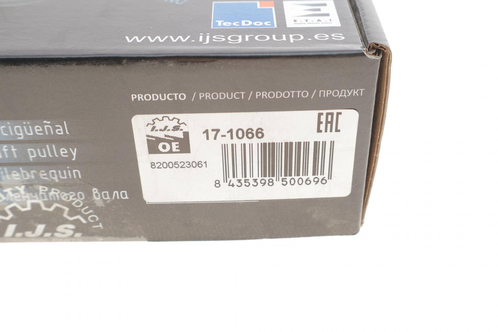 Шків колінвалу Renault Trafic II 2.0 01- (6PK)