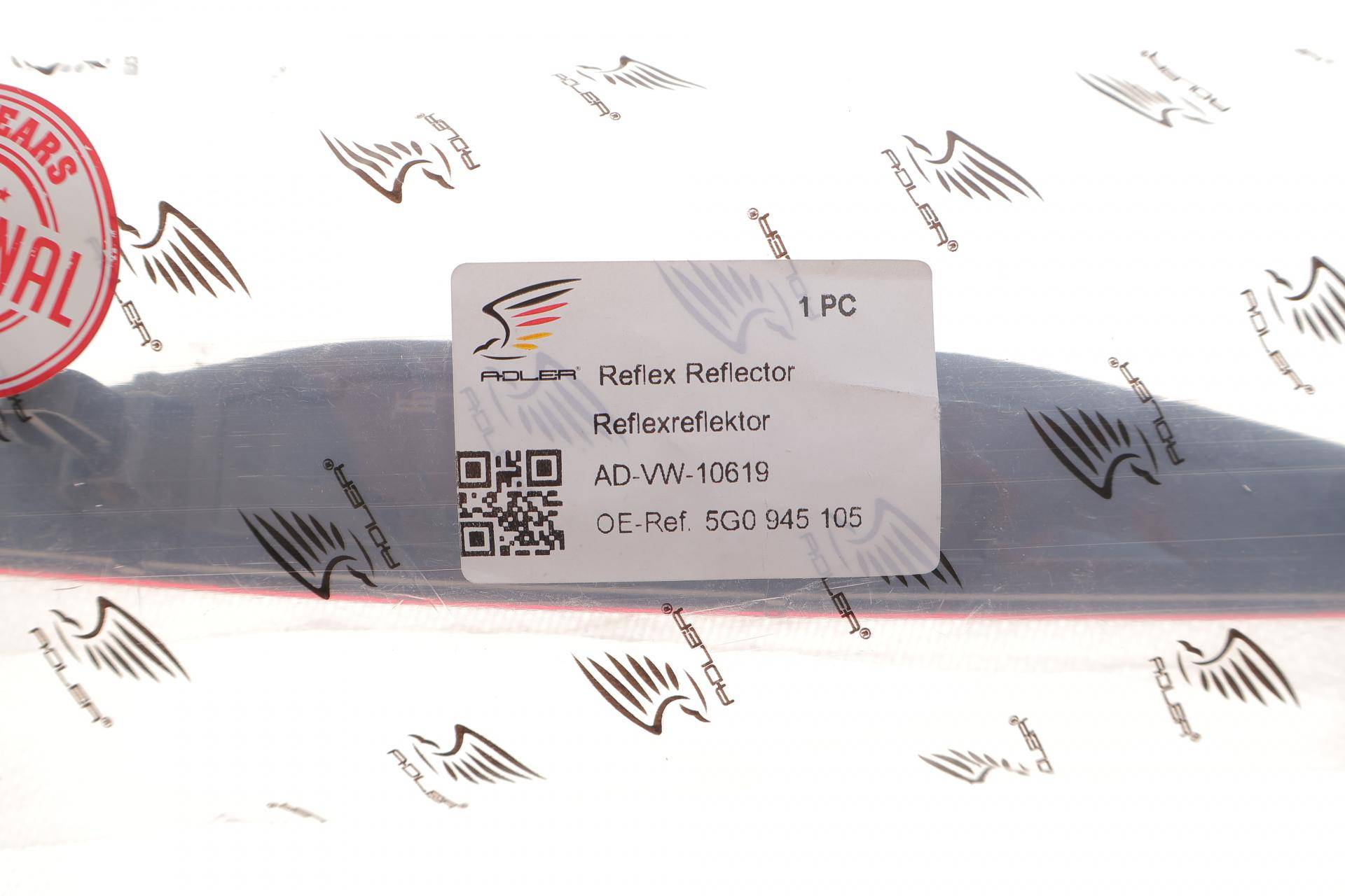 Світловідбивач бампера (заднього) VW Golf VII 12-20 (L)