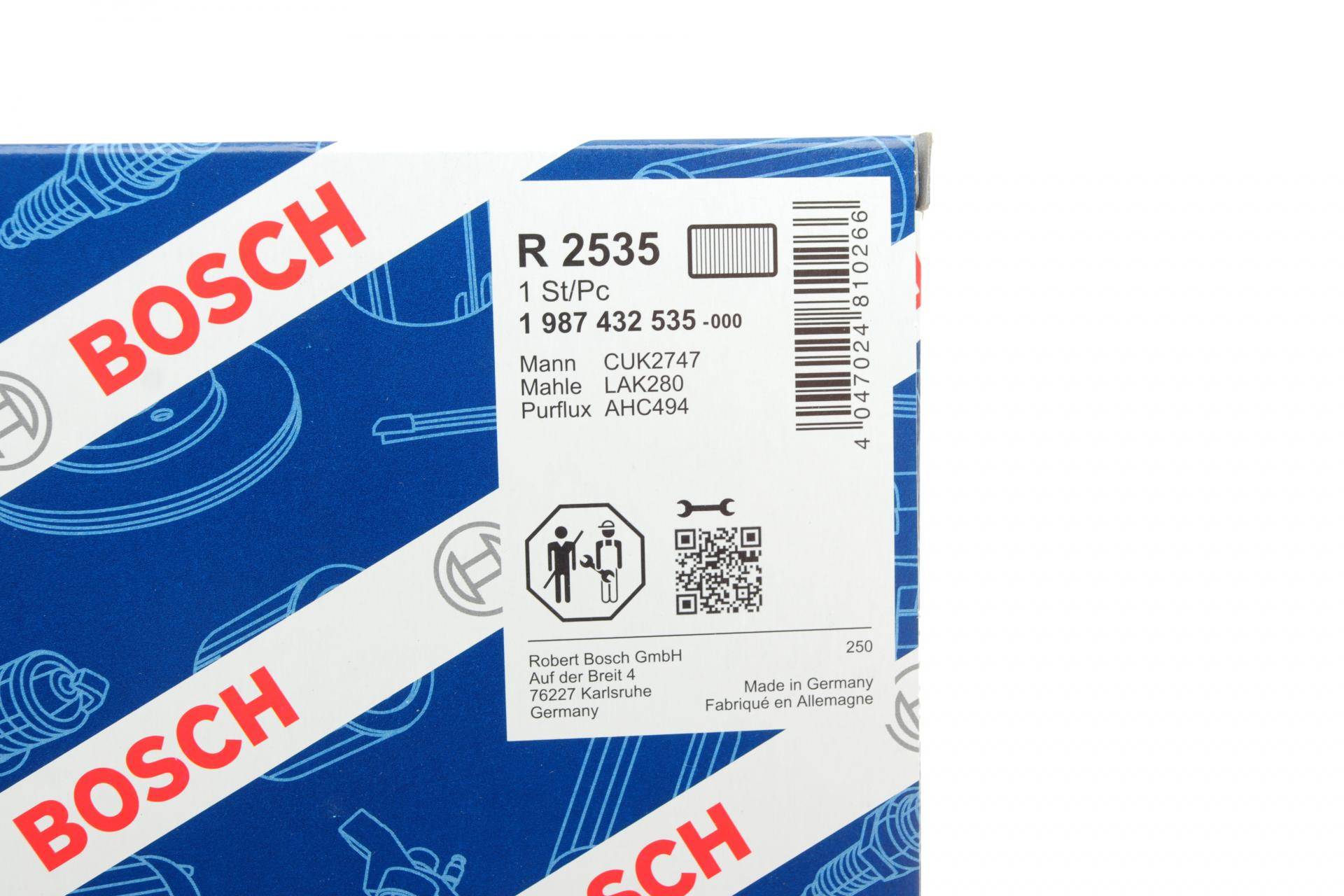 Фільтр салону Land Rover Discovery 04-/Range Rover Sport 3.0-5.0 05- (вугільний)