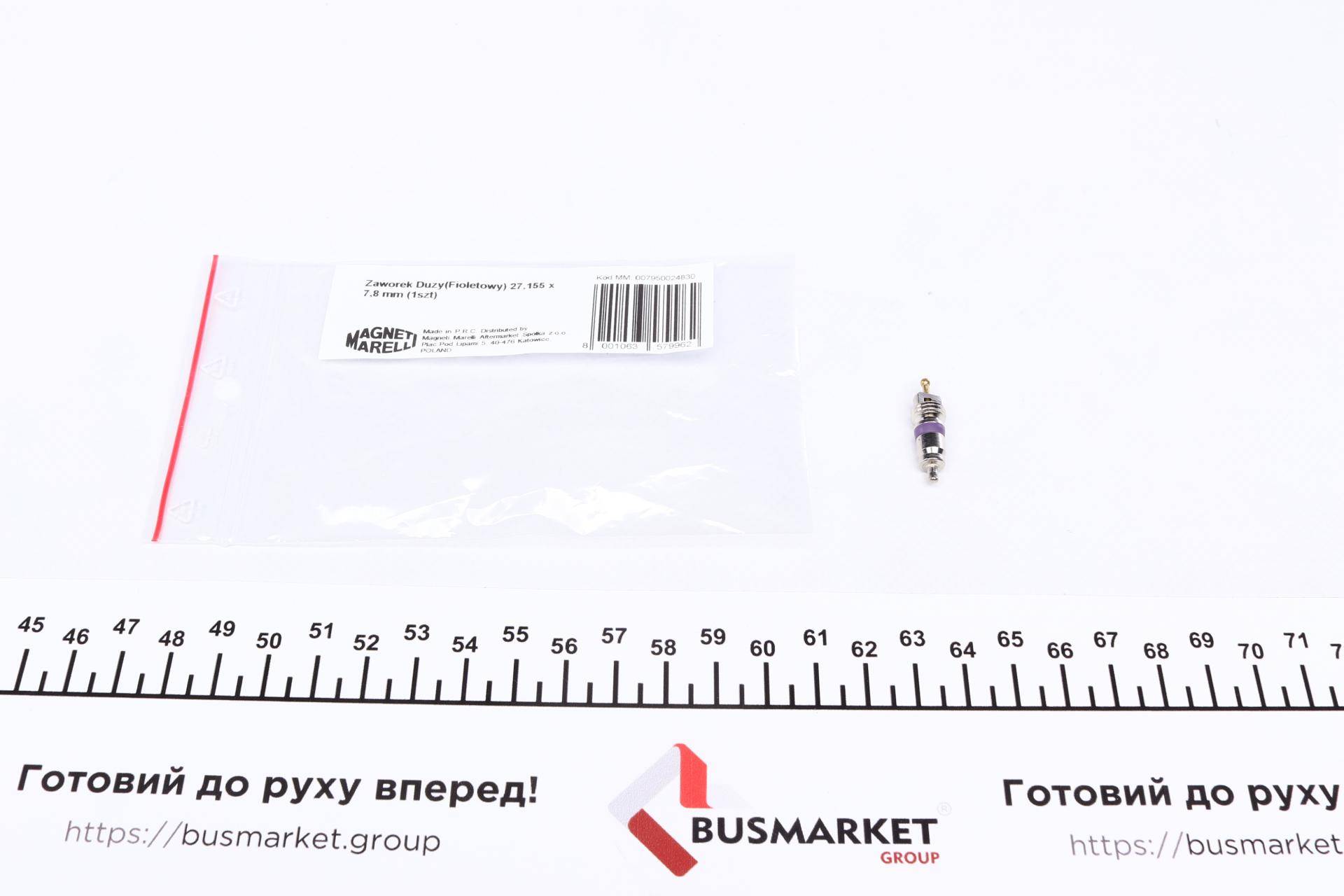 Клапан великий (фіолетовий) (27,155 x 7,8 мм)