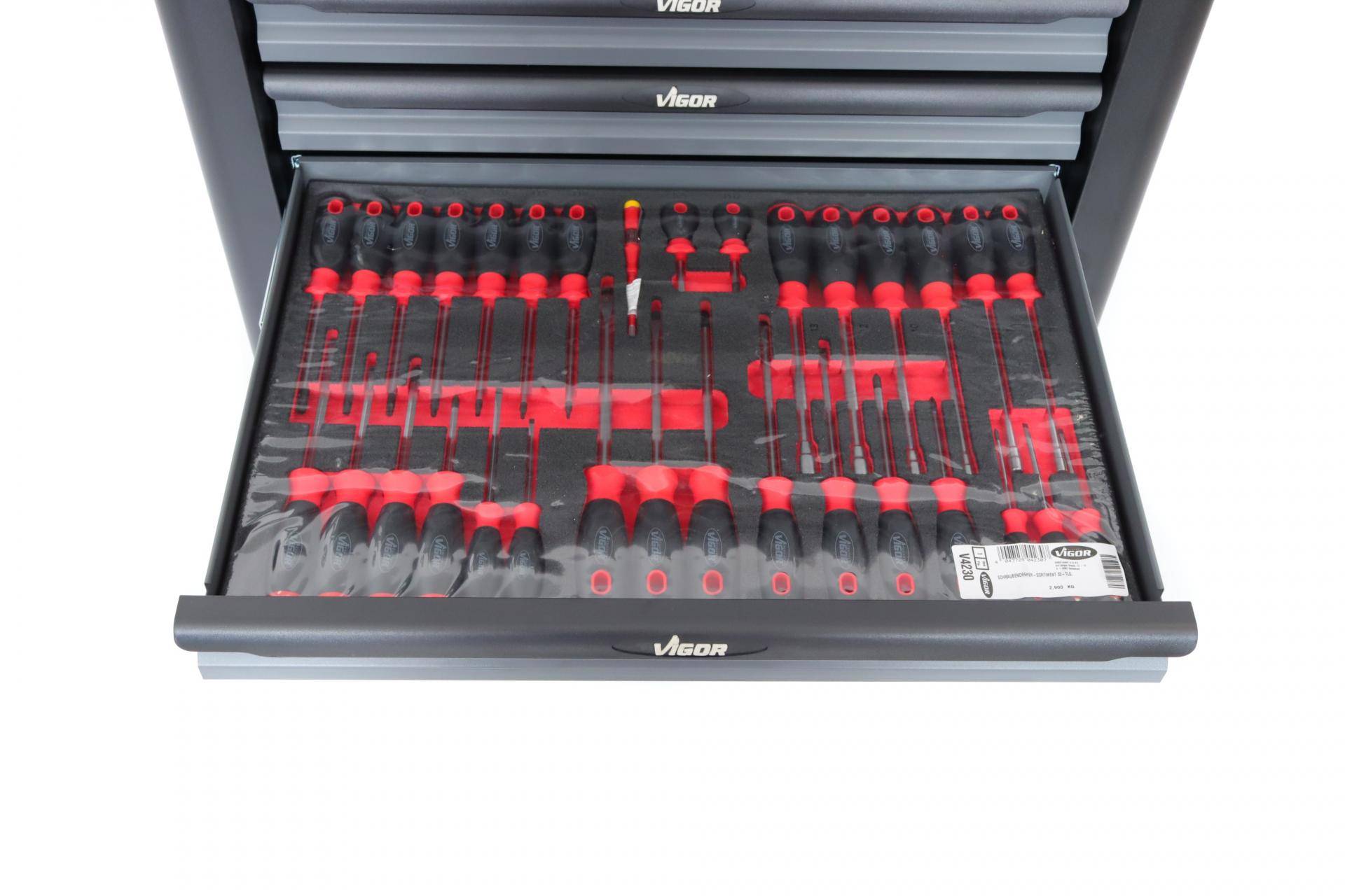 Візок з інструментами 7 секцій 344 од. (сірий) Series L