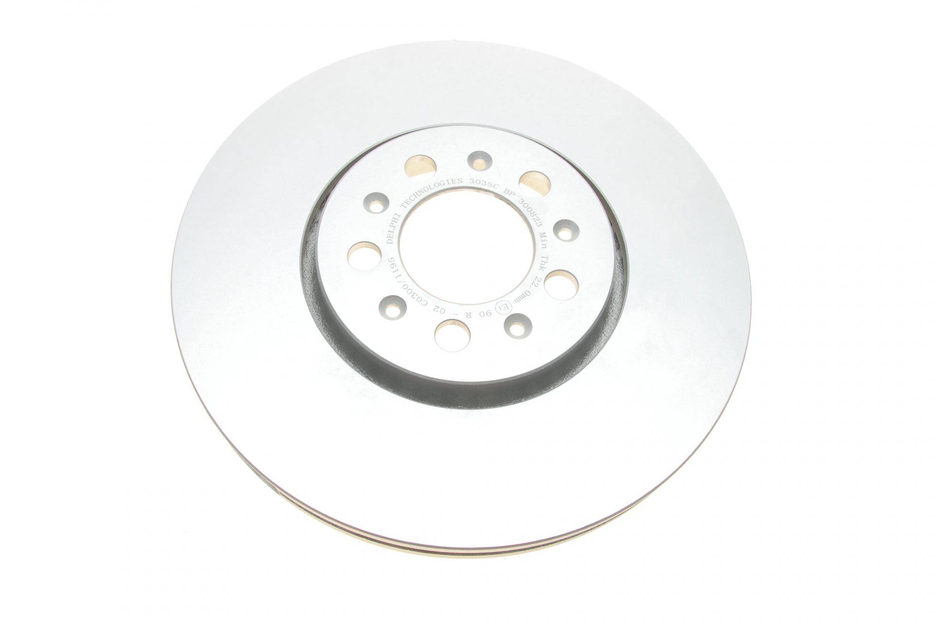 Диск гальмівний (передній) (к-кт 2шт) Skoda Fabia/Rapid/Roomster/VW Golf 98- (288x25) (з покр.) (вент.)