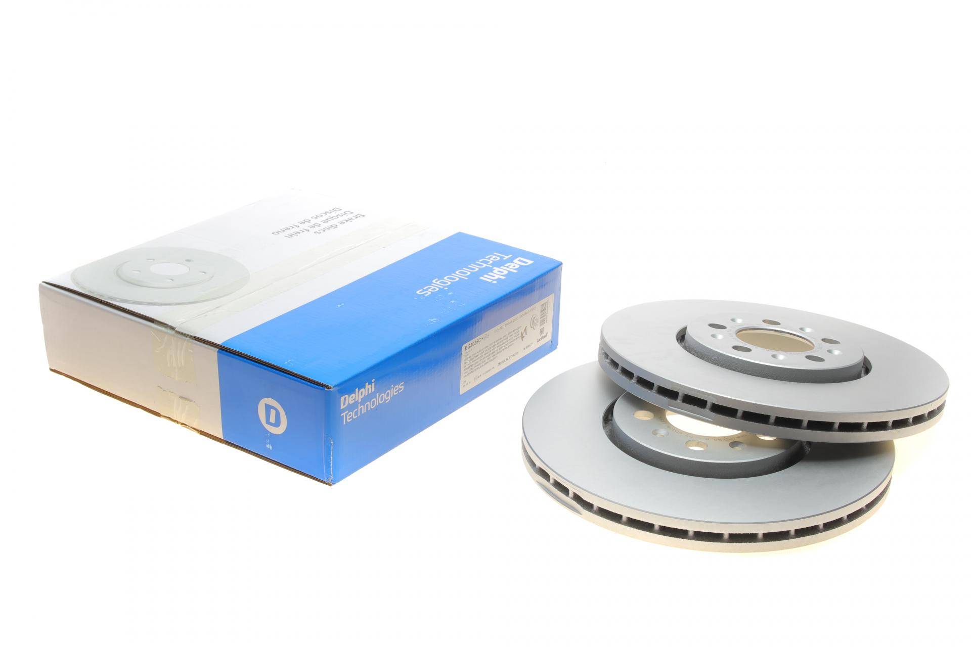 Диск гальмівний (передній) (к-кт 2шт) Skoda Fabia/Rapid/Roomster/VW Golf 98- (288x25) (з покр.) (вент.)