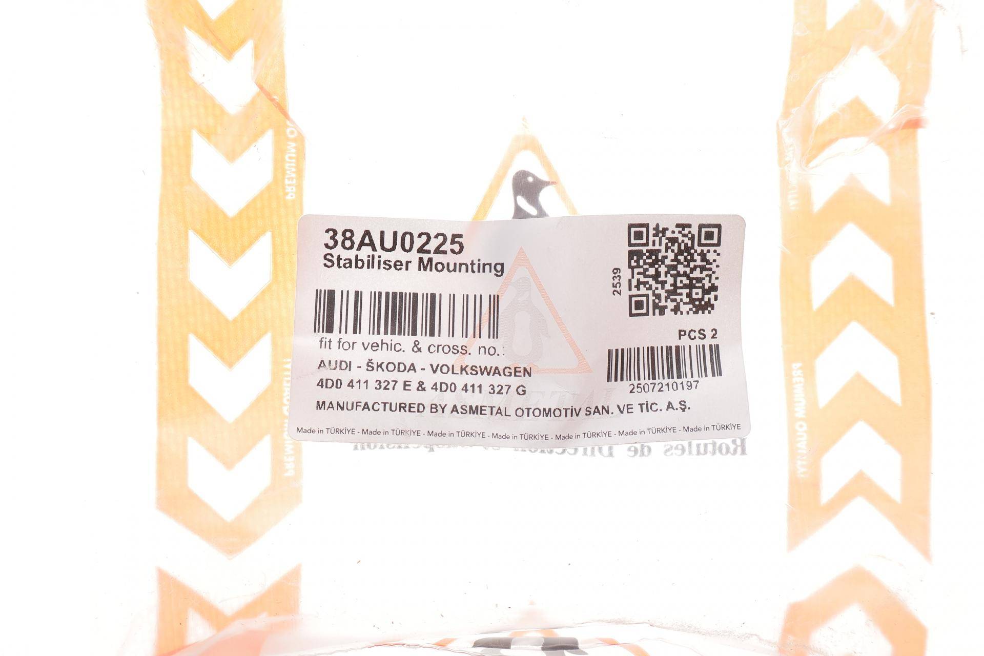 Втулка стабілізатора (переднього) Audi A4/A6/A8/VW Passat 1.9-2.5 TDi 96- (d=25mm)