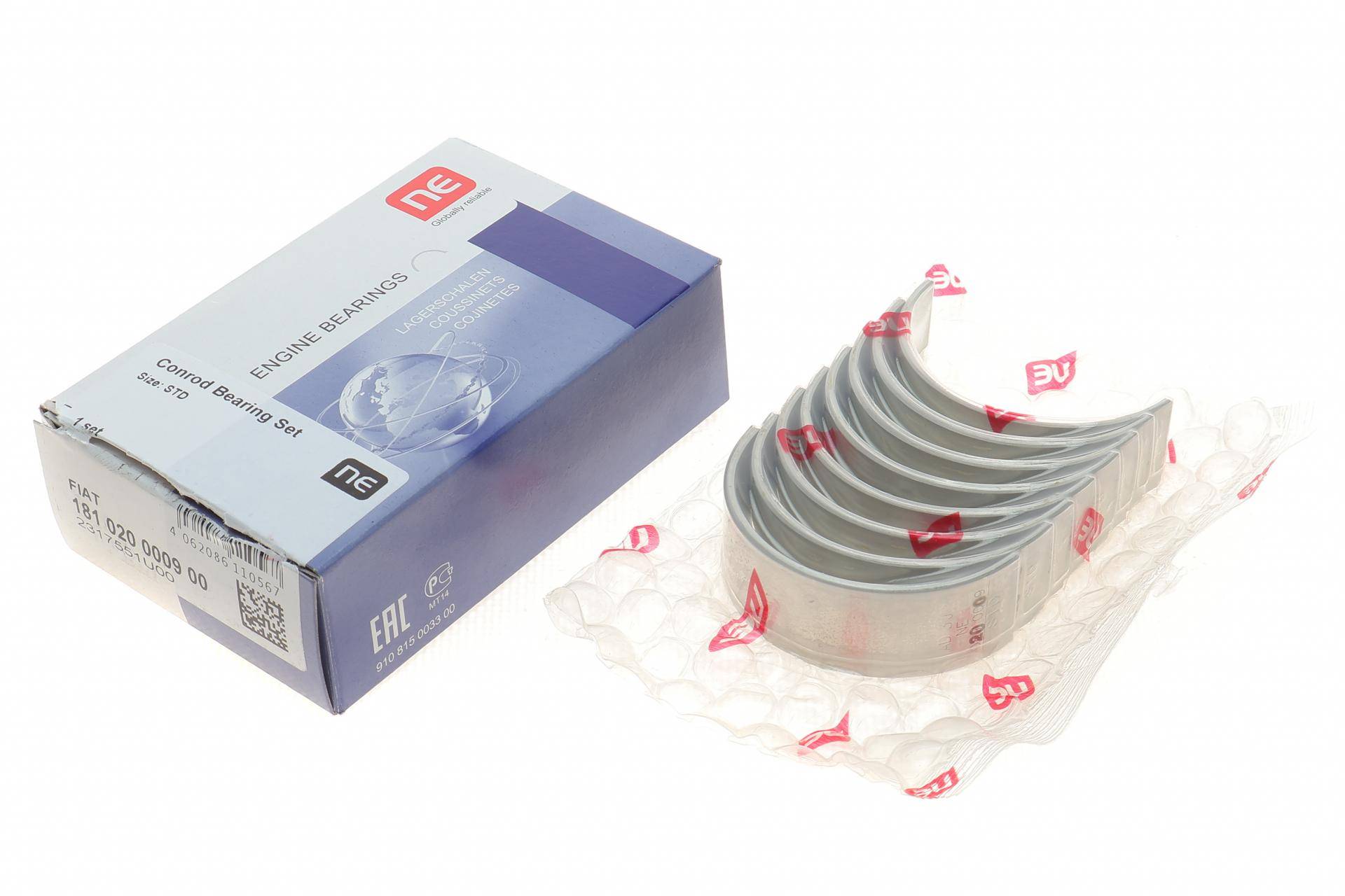 Вкладиші шатунні Fiat Doblo 1.9JTD 16V 01- (STD) = 6120580000