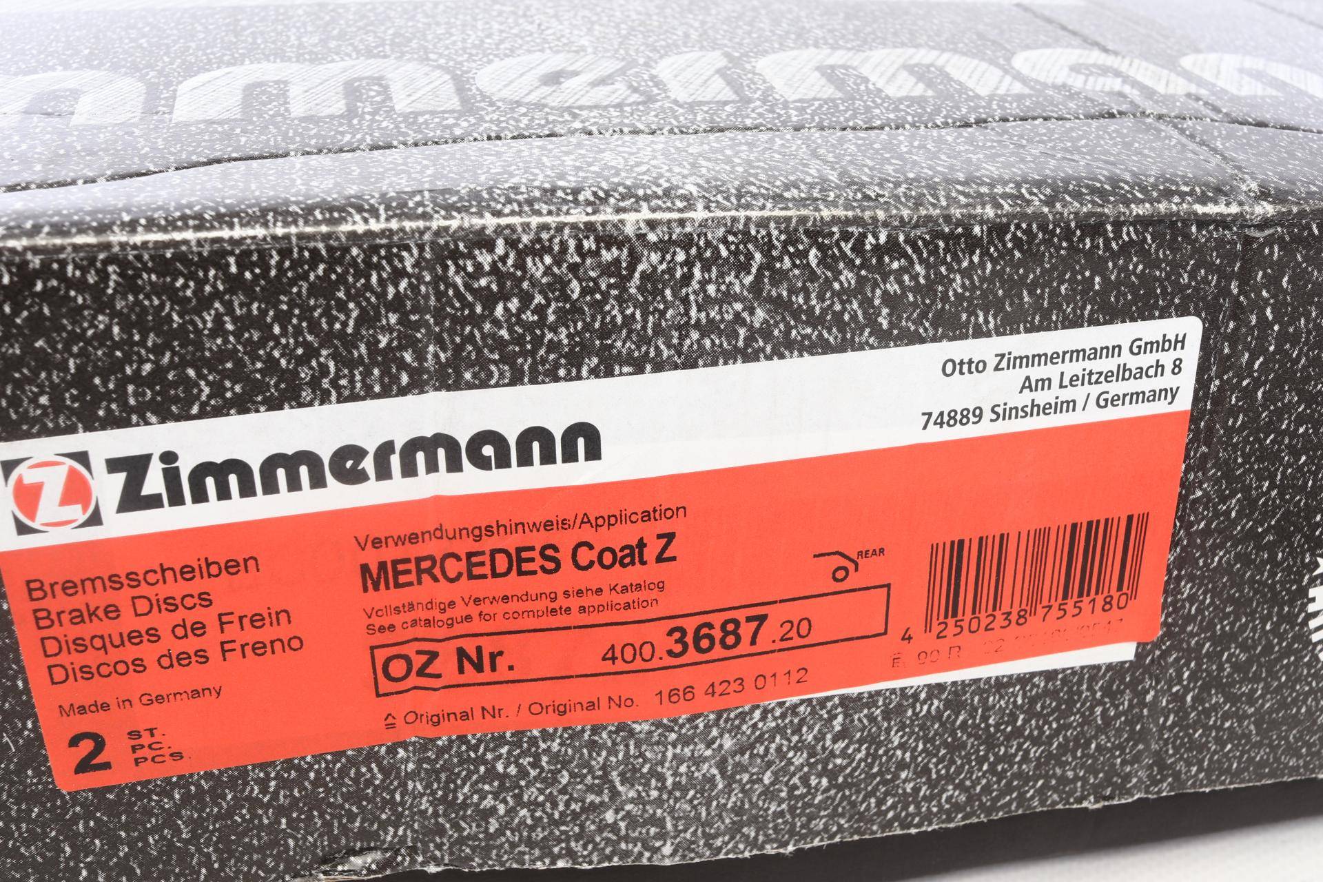 Диск гальмівний (задній) MB M-class (W166) 11-15/GLE (W166) 15-19 (330x22) (з покриттям) (вентил.)