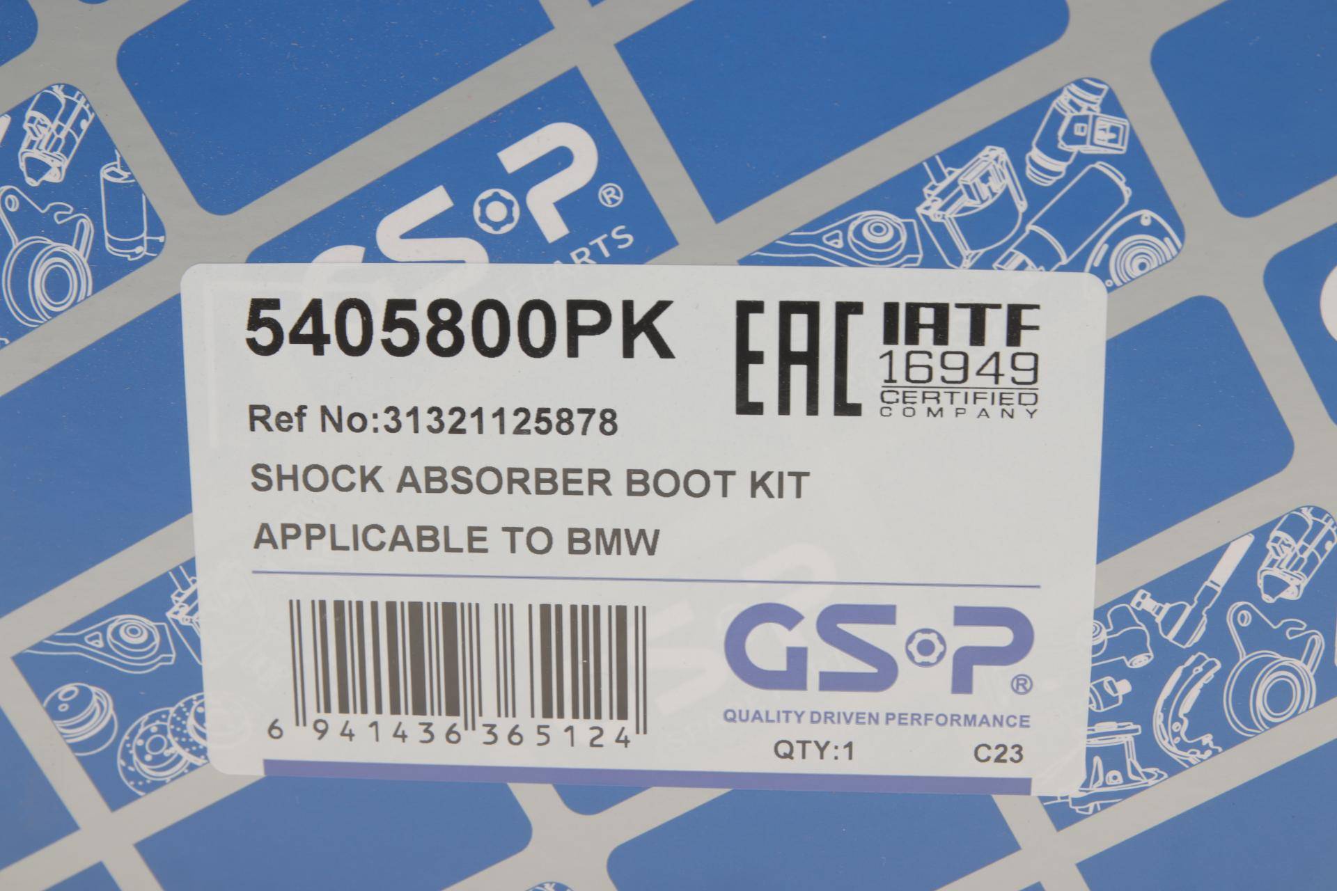 Пильник + відбійник амортизатора (заднього) BMW X5 (E53) 3.0/4.4i 00-06 (к-кт 2 шт.) M54/M57/M62/N62