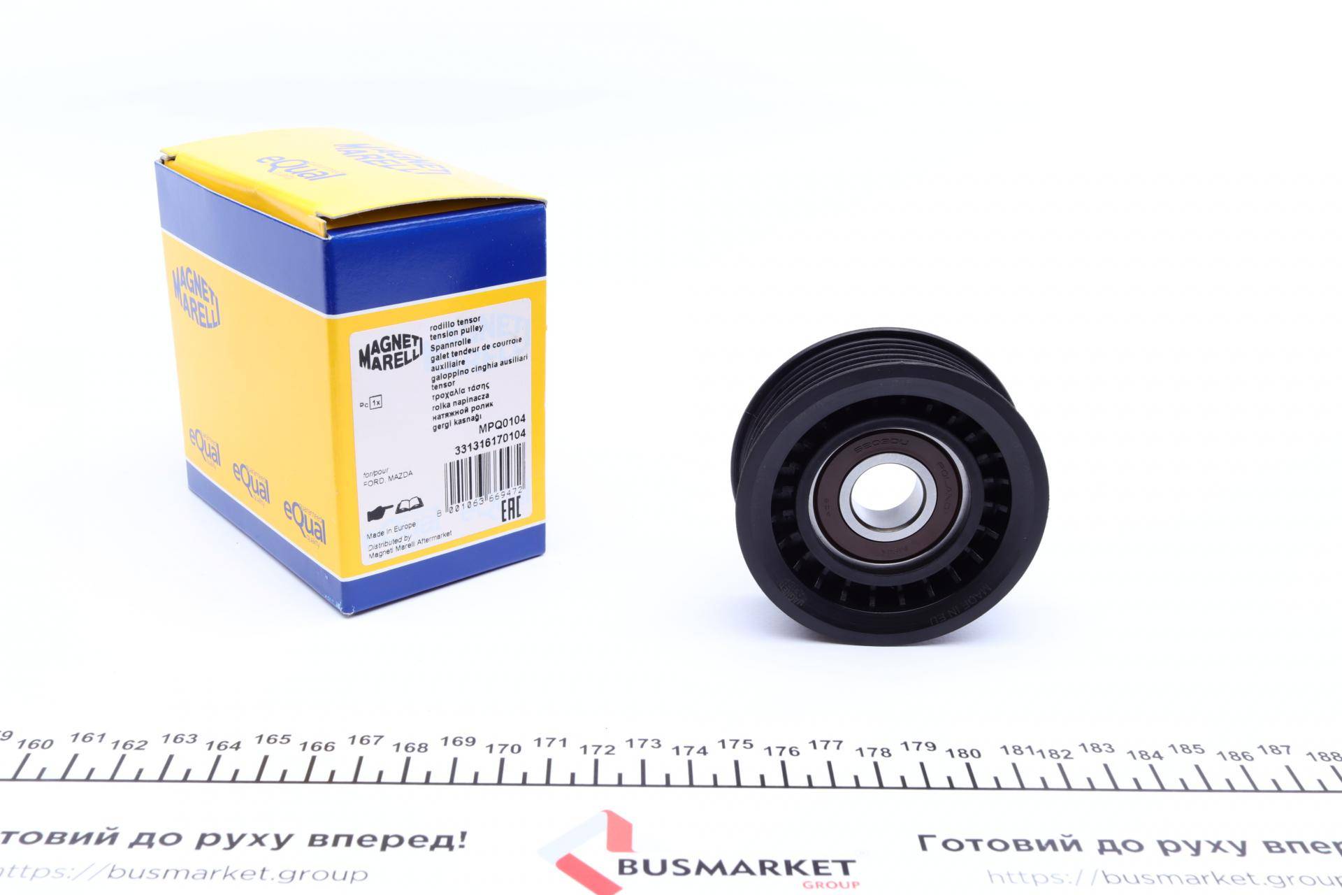 Ролик генератора Ford Focus 1/6 16V/1.8 16V/2.0 16V 98-04 (натяжний) (72.5х25) (MPQ0104)