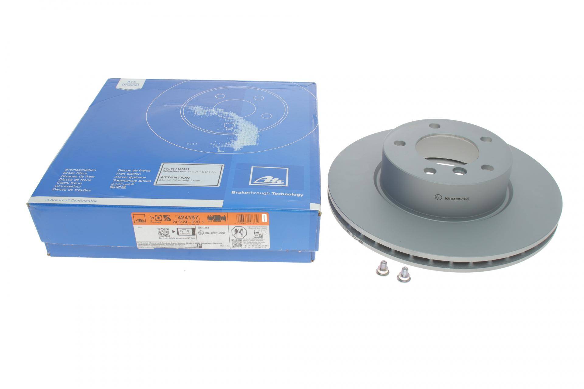 Диск гальмівний (передній) BMW 1 (E81/E87)/3 (E90/E93) 04-13/Z4 (E89) 09-16 (300x24)(з покр.)(вент)