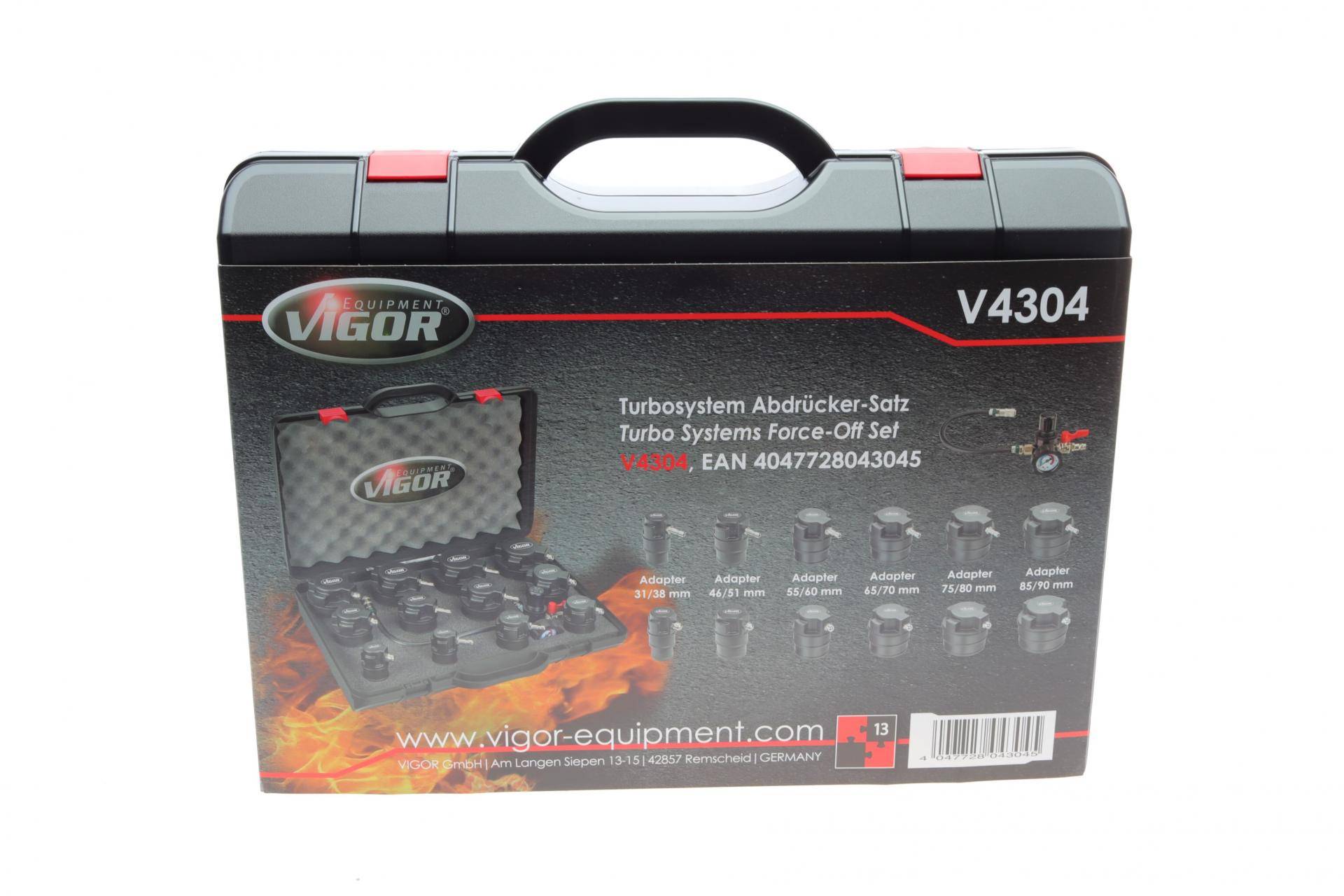 Набір інструментів для діагностики герметичності системи турбонаддува (к-кт 13шт)