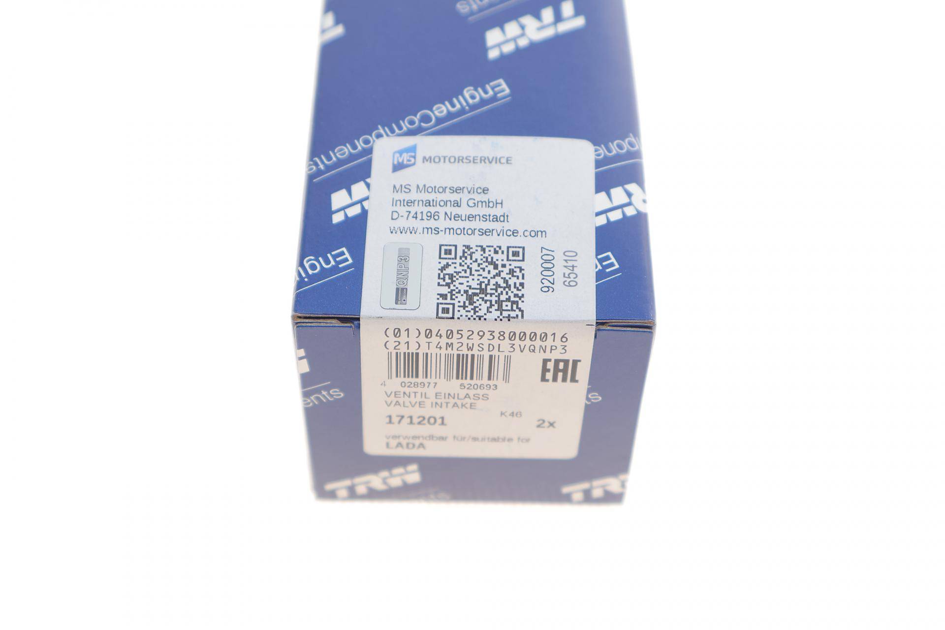 Клапан (впуск) Lada Nova/Samara 1.5 87-12 (37x8x103.7)