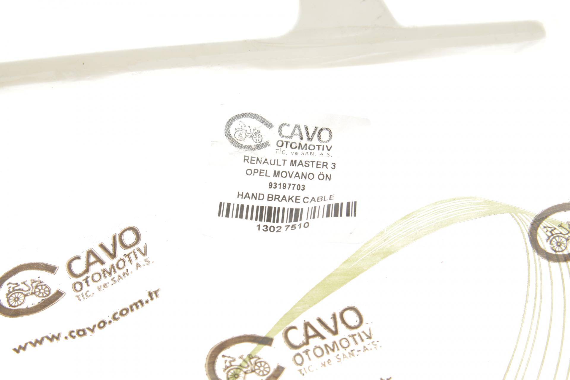 Трос ручника (центральний) Renault Master 2.3dCi 10- (1032/757)