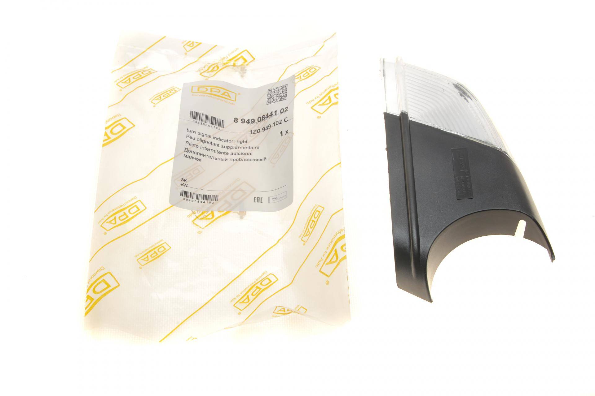 Повторювач повороту на дзеркало Skoda Octavia/VW Polo 01-14 (R)