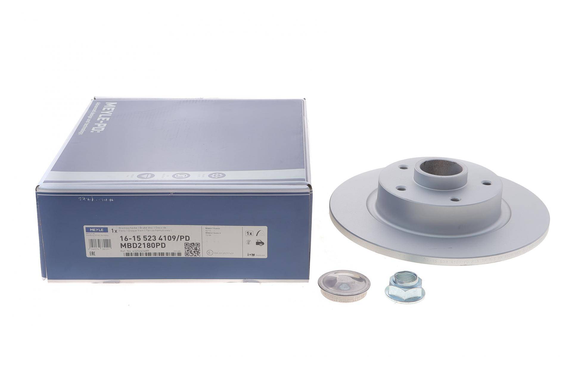 Диск гальмівний (задній) Renault Scenic III 09- (274х11) (+ABS) (з підшипником)