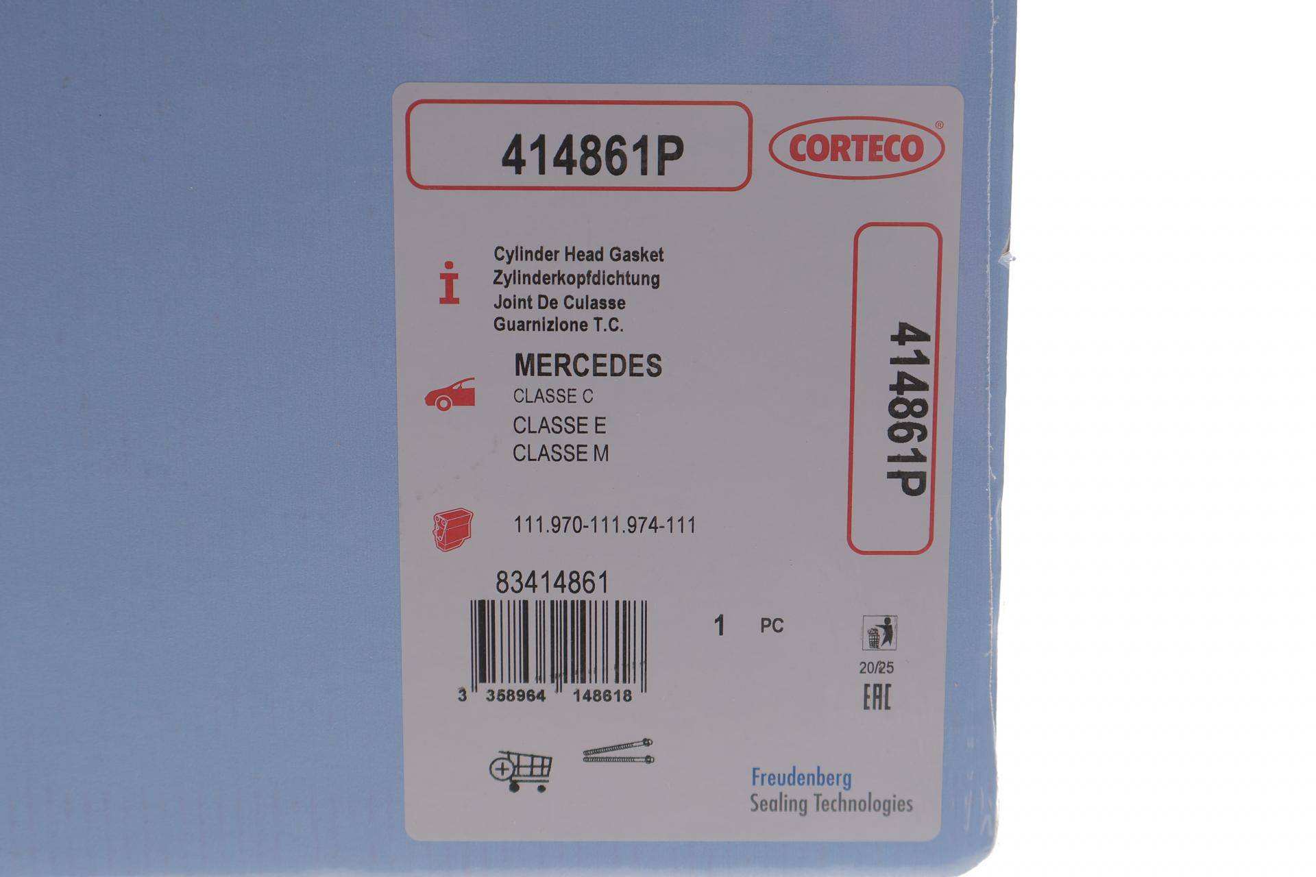 Прокладка ГБЦ MB Vito (638) 96-03, (1.75мм) Ø: 92,10 мм