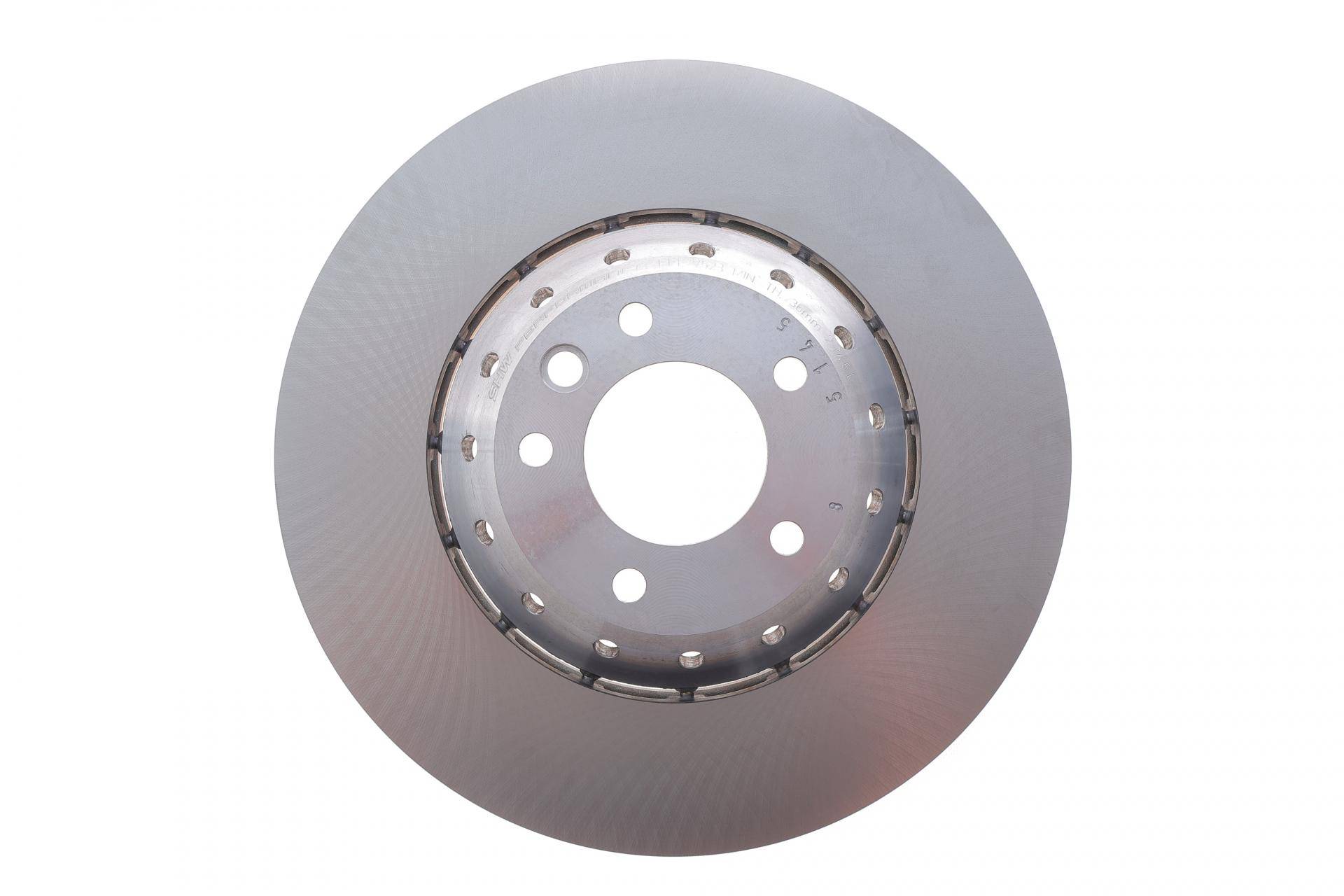 Диск гальмівний (передній) Porsche Cayenne 10-18 (390x38) (L) (з покриттям) (з отворами) (вент)