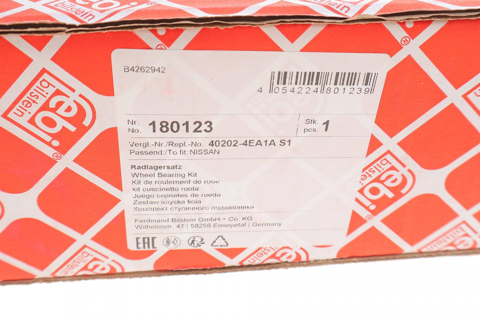 Підшипник маточини (передньої) Renault Kadjar 15-/Nissan Qashqai 13- (+ABS)