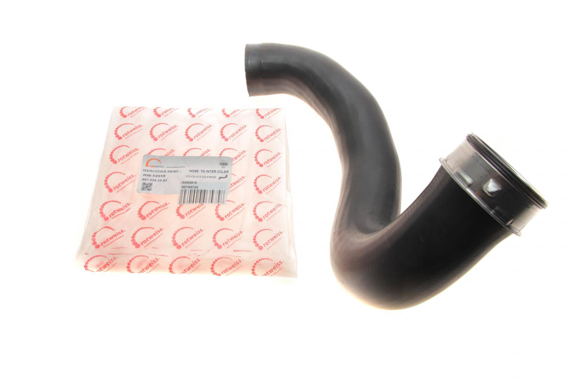 Патрубок інтеркулера (верхній) MB Sprinter 2.7CDI 00-06 (9015283982)