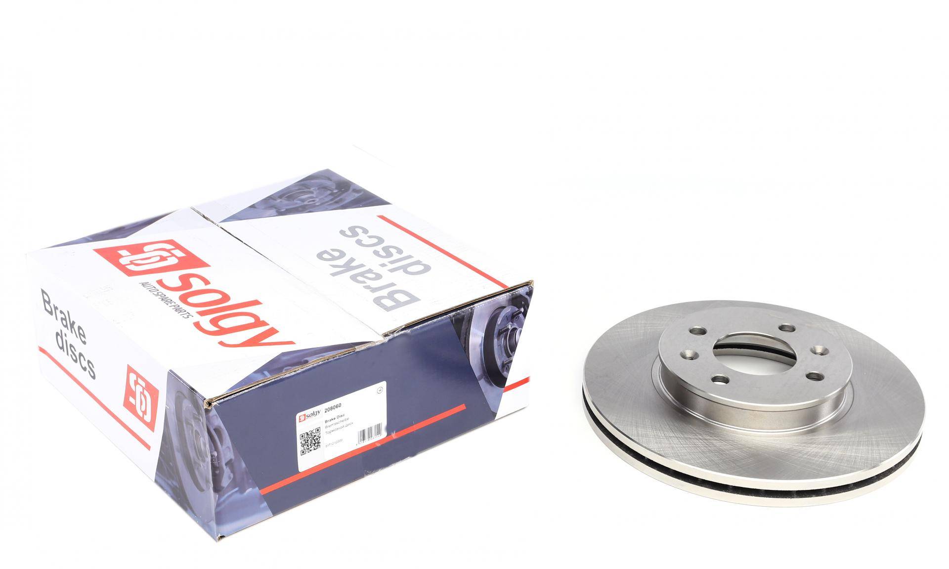 Диск гальмівний (передній) Hyundai Accent III 05-10/Kia Rio II 05- (256x22)