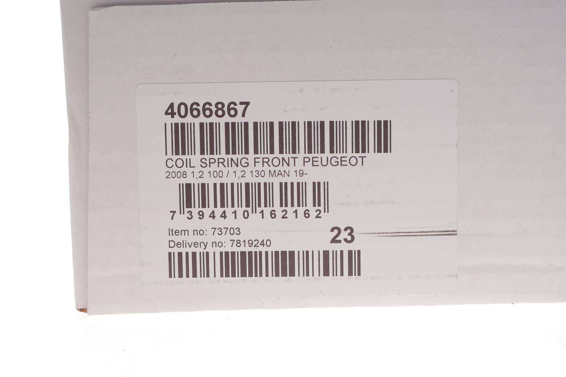 Пружина (передня) Peugeot 2008 1.2 PureTech 19- (SUV)