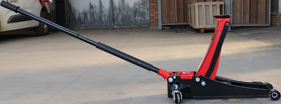 Домкрат підкатний гідравлічний 3 т двопоршневий h=75-510 mm