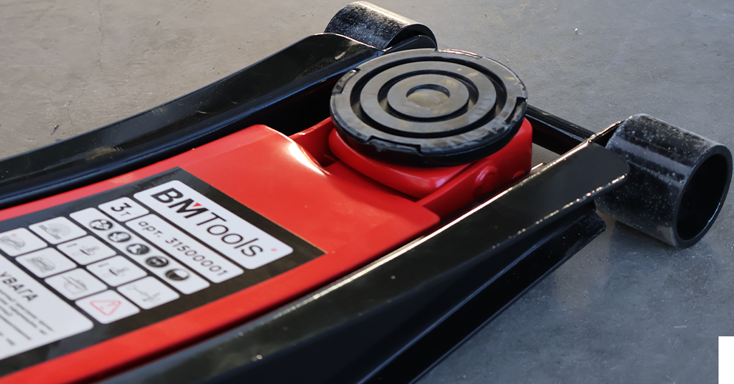 Домкрат підкатний гідравлічний 3 т двопоршневий h=75-510 mm